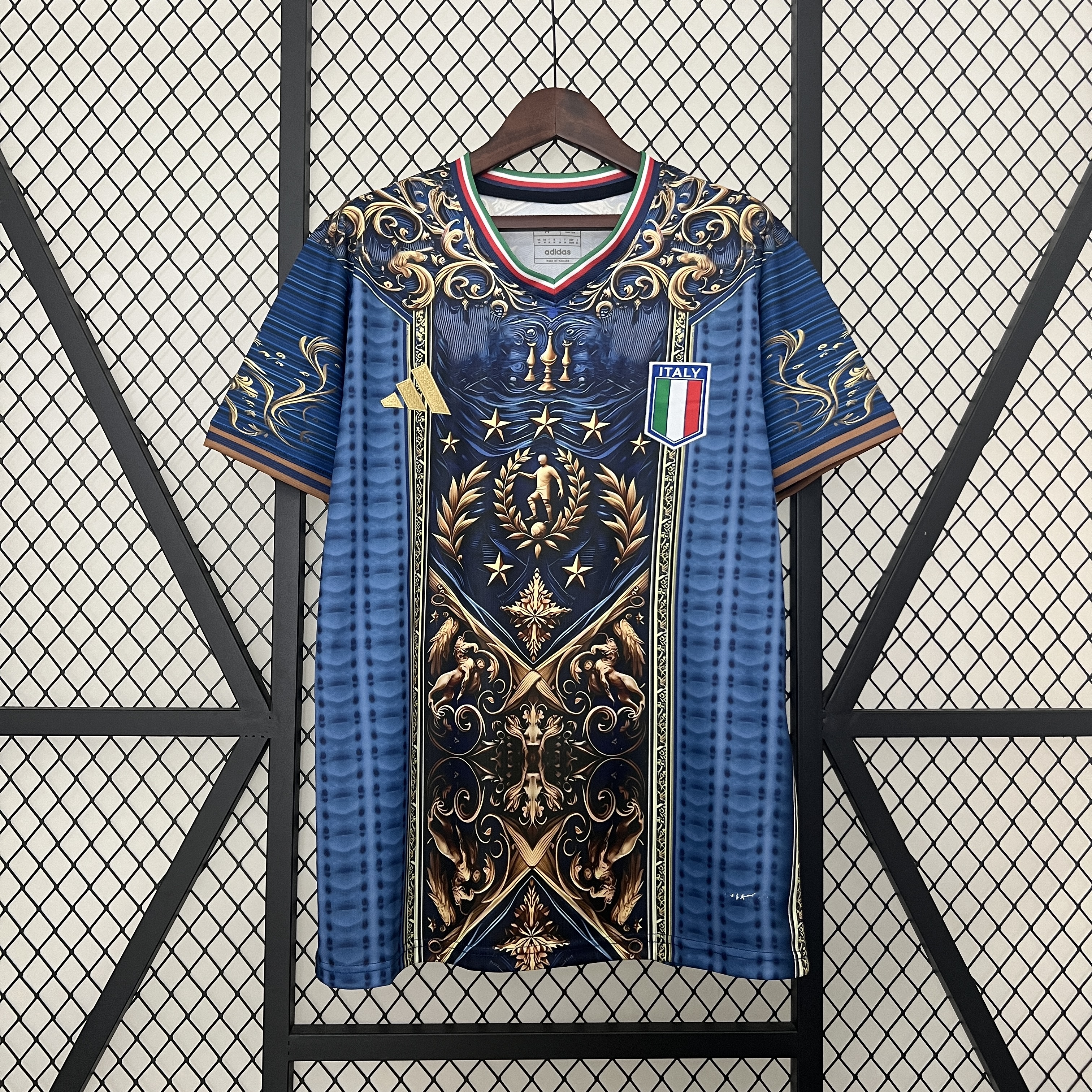 Italy 2024 Blue Mural Special Edition Jersey - Fans Version - JerseysGala
