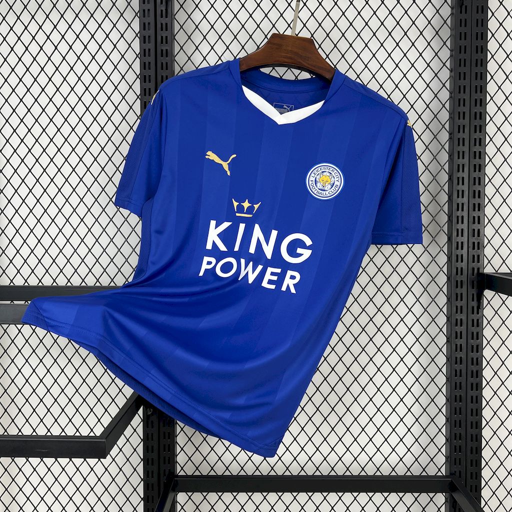 Retro Leicester City 2015-16 Home Jersey - JerseysGala