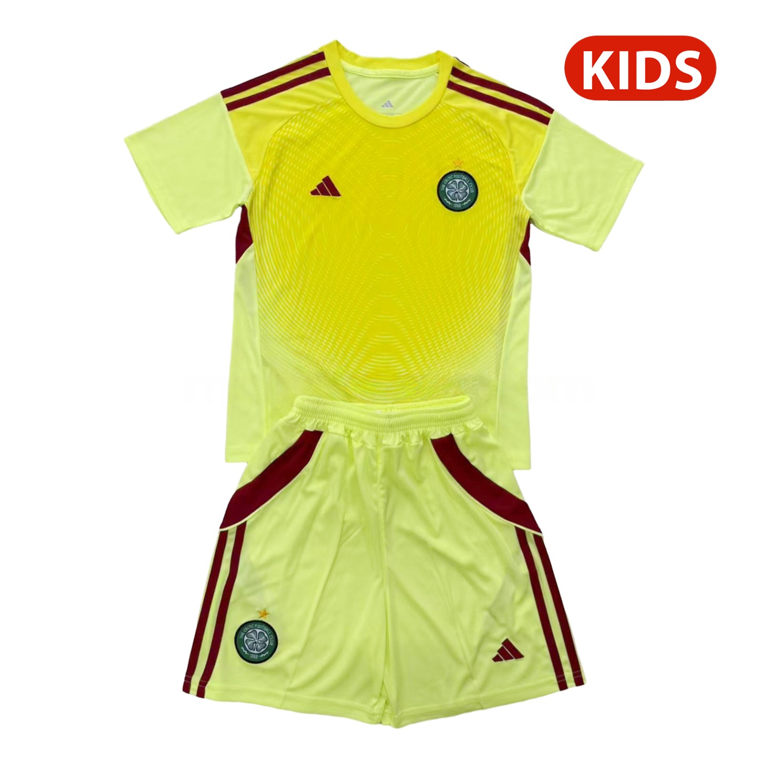 Celtic 25-26 Light Yellow Goalkeeper Kids Kit - JerseysGala