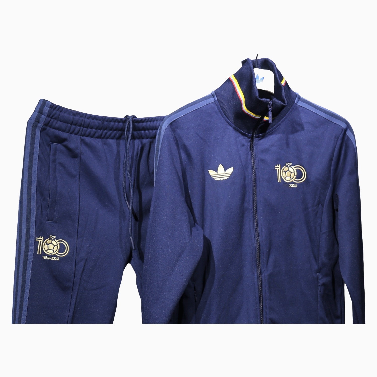 Colombia 2024 100th Anniversary Jacket Training Tracksuit - Deep Blue - JerseysGala