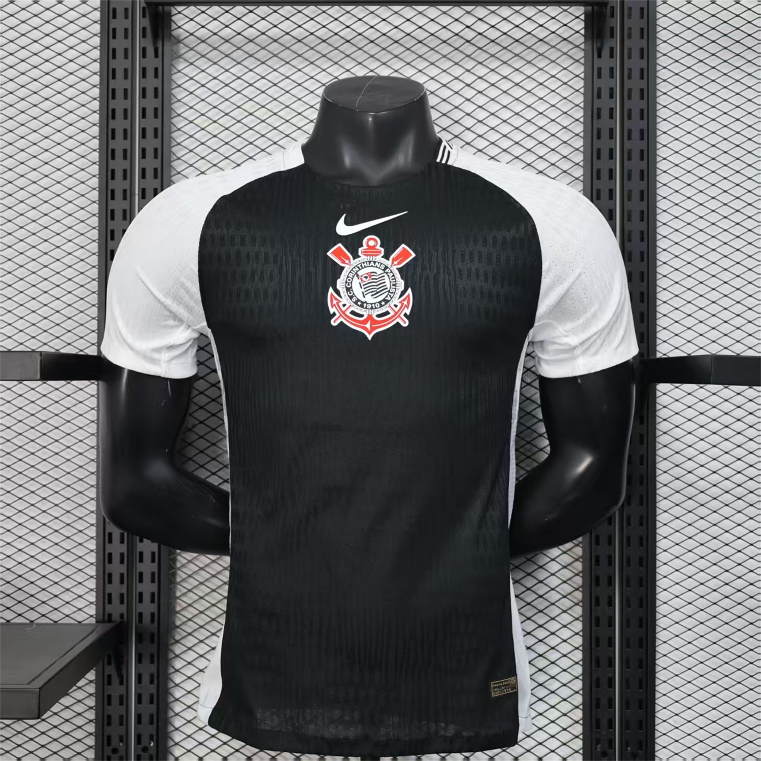 Corinthians 25-26 Black Away Jersey - Player Version - JerseysGala