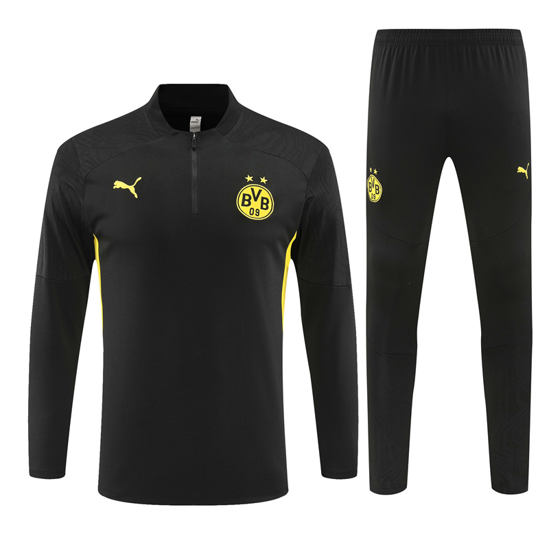 Dortmund 24-25 Long Sleeve Training Set - Black - JerseysGala
