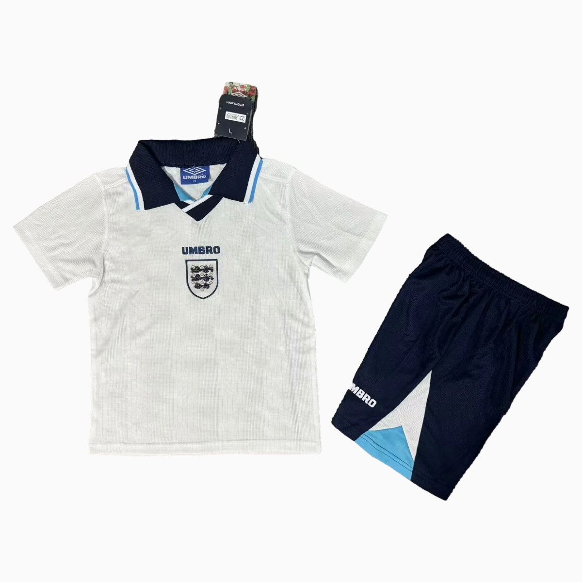 Retro England 1996 Home Kids Kit - JerseysGala