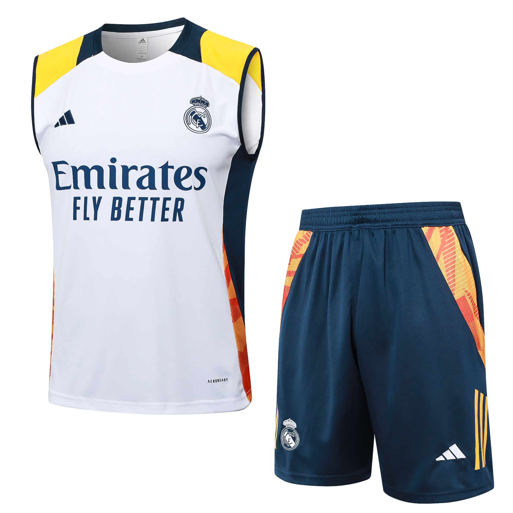 Real Madrid 24-25 Vest Training Set - White - JerseysGala