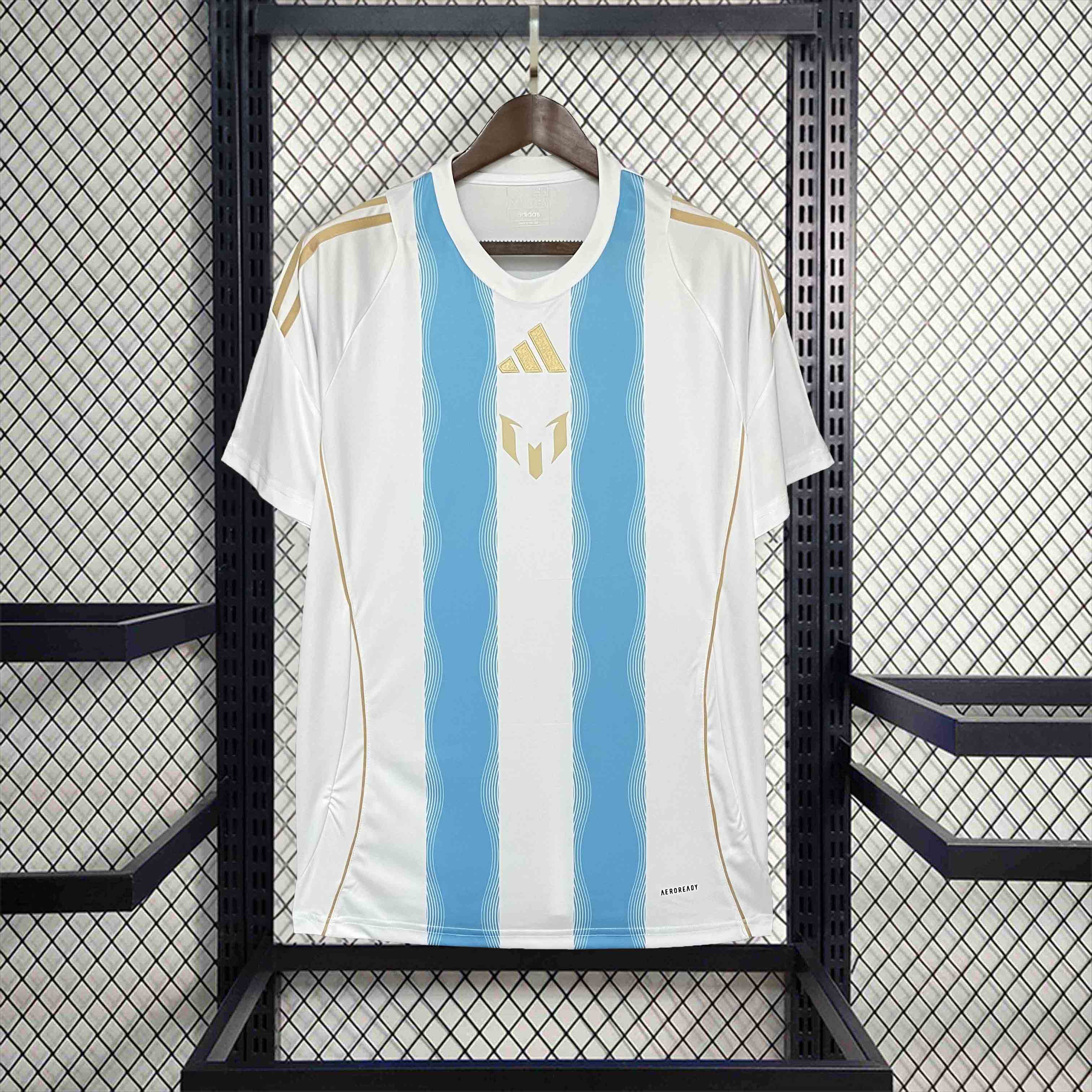 Argentina M-E-.S-S-I 2024 White Training Jersey - Fans Version - JerseysGala