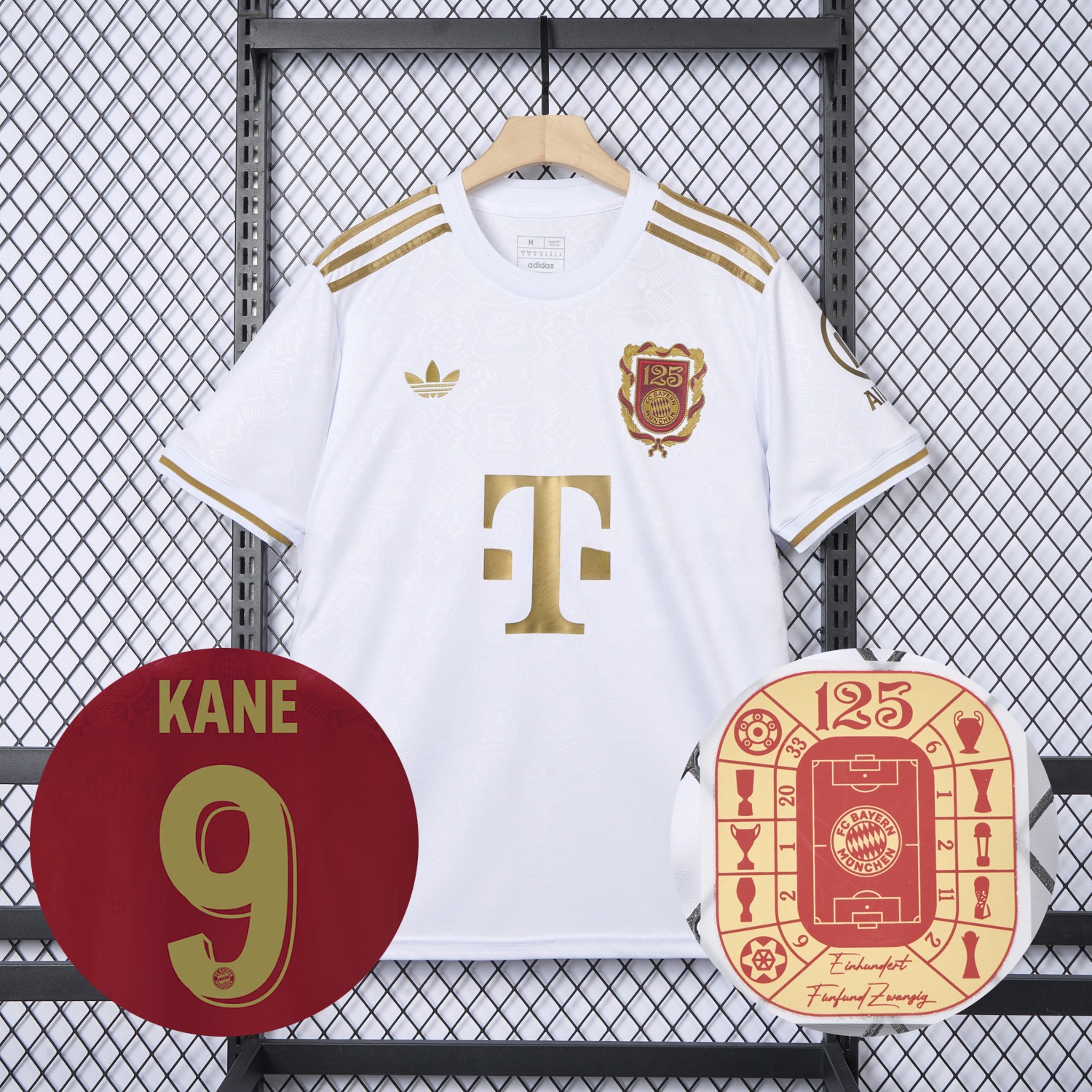 Bayern Munich 2025 White 125th Anniversary Jersey - Fans Version - JerseysGala