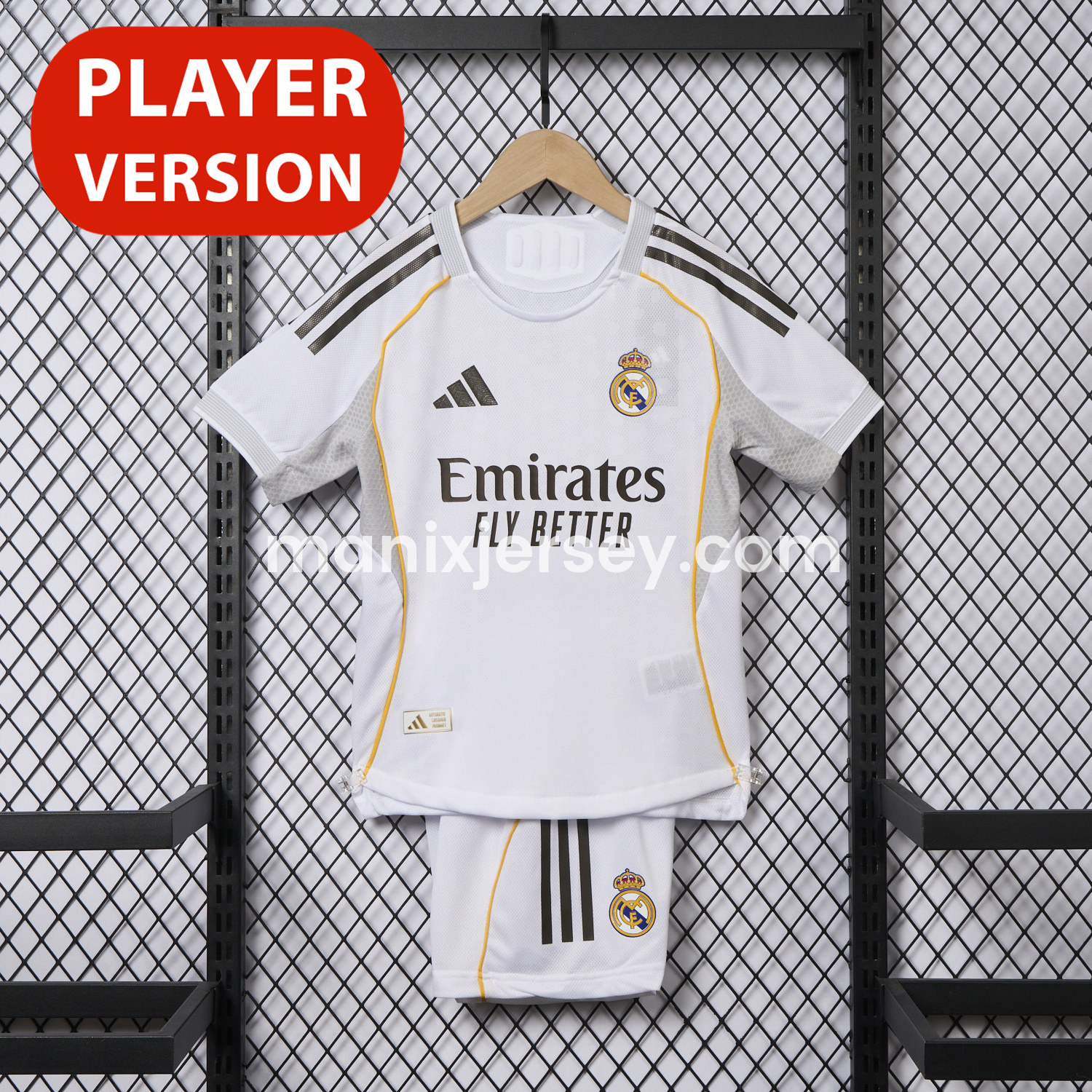 Real Madrid 25-26 Home Kids Kit - Player Version - JerseysGala