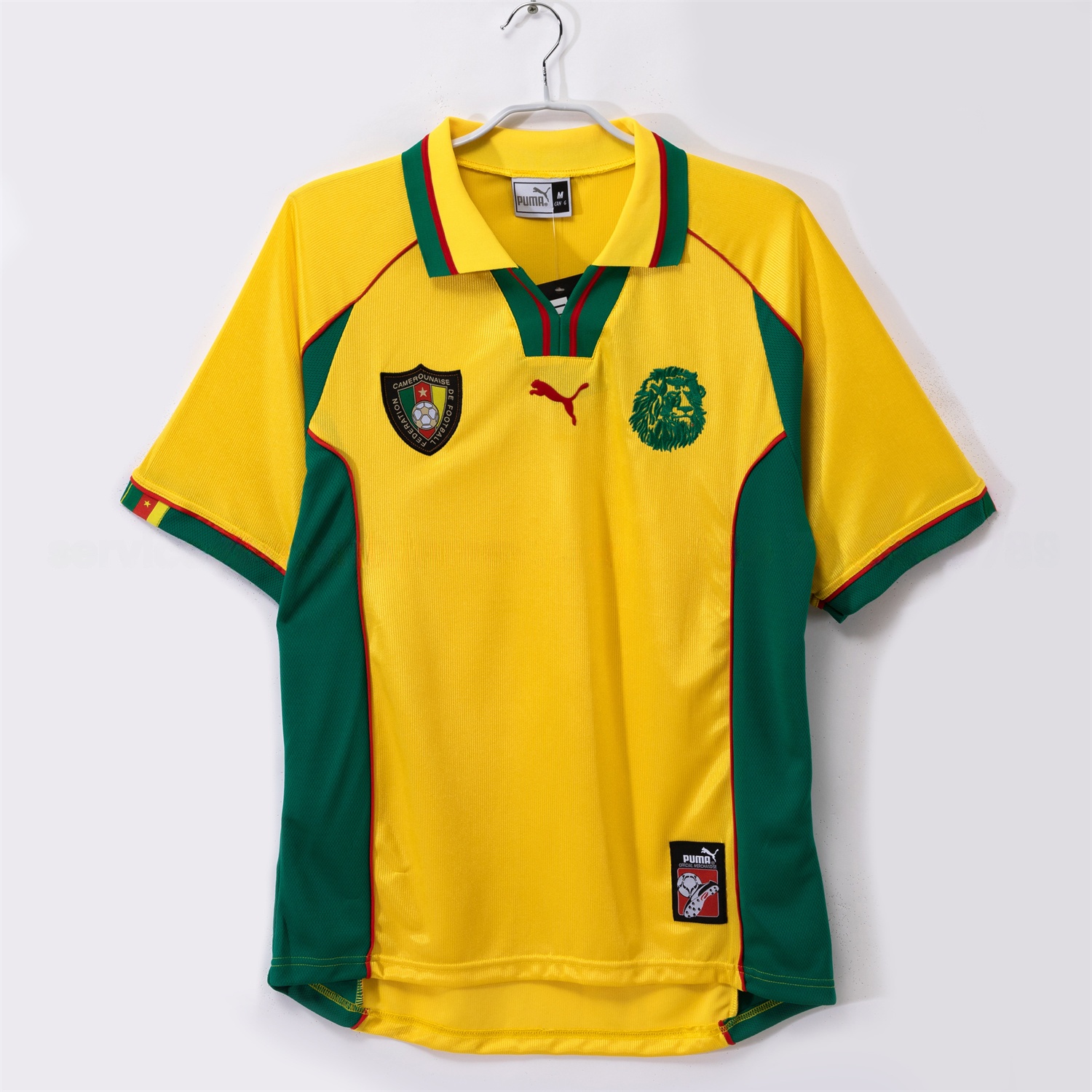 Retro Cameroon 1998-99 Away Yellow Jersey - JerseysGala