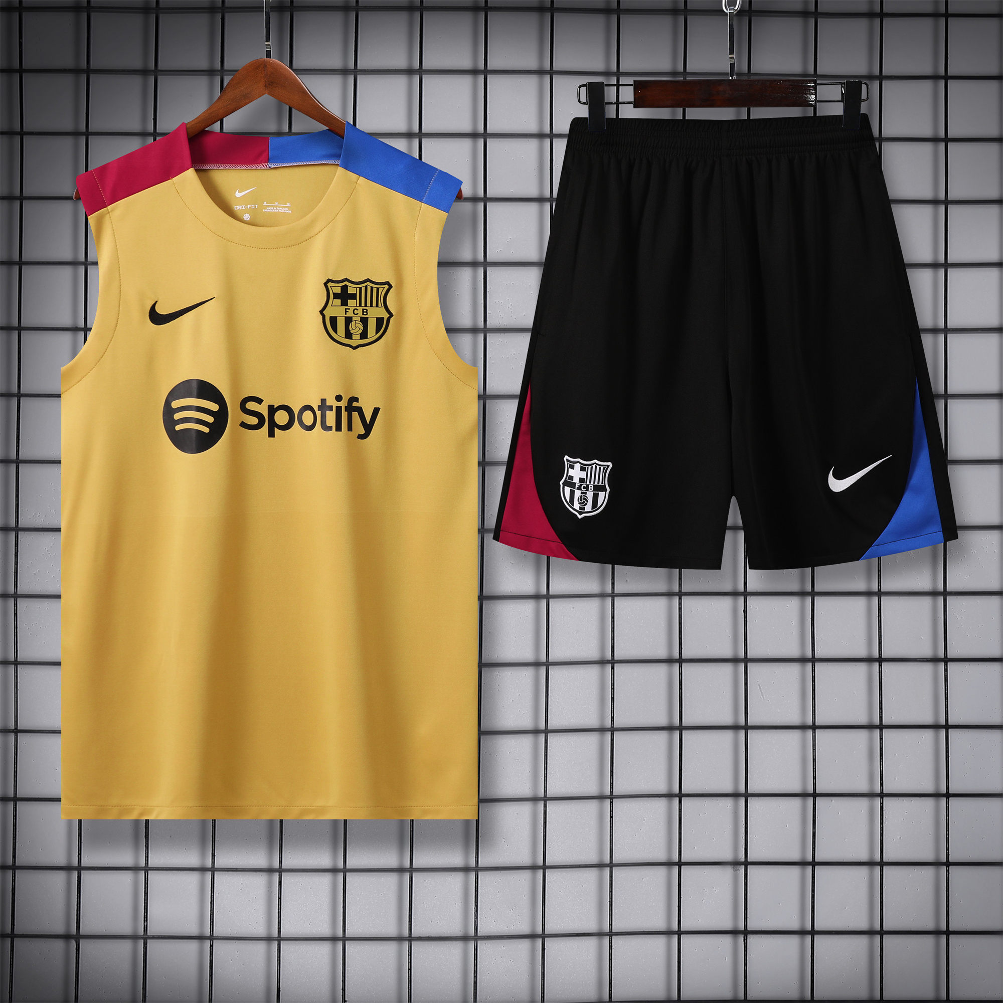 B.A.R.S.A 24-25 Training Vest Suit - Gold - JerseysGala