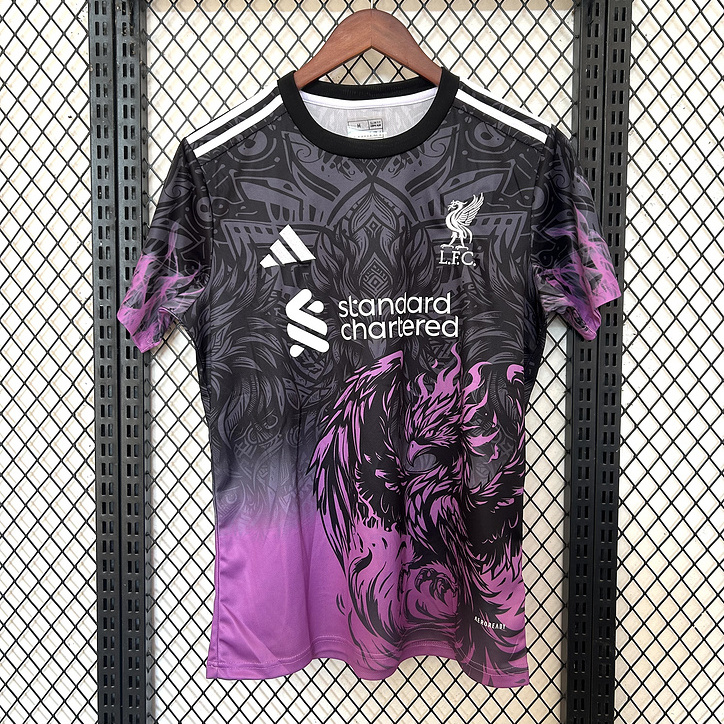 Liver.pool 24-25 Purple Fire Phoenix Special Edition Jersey - Fans Version - JerseysGala
