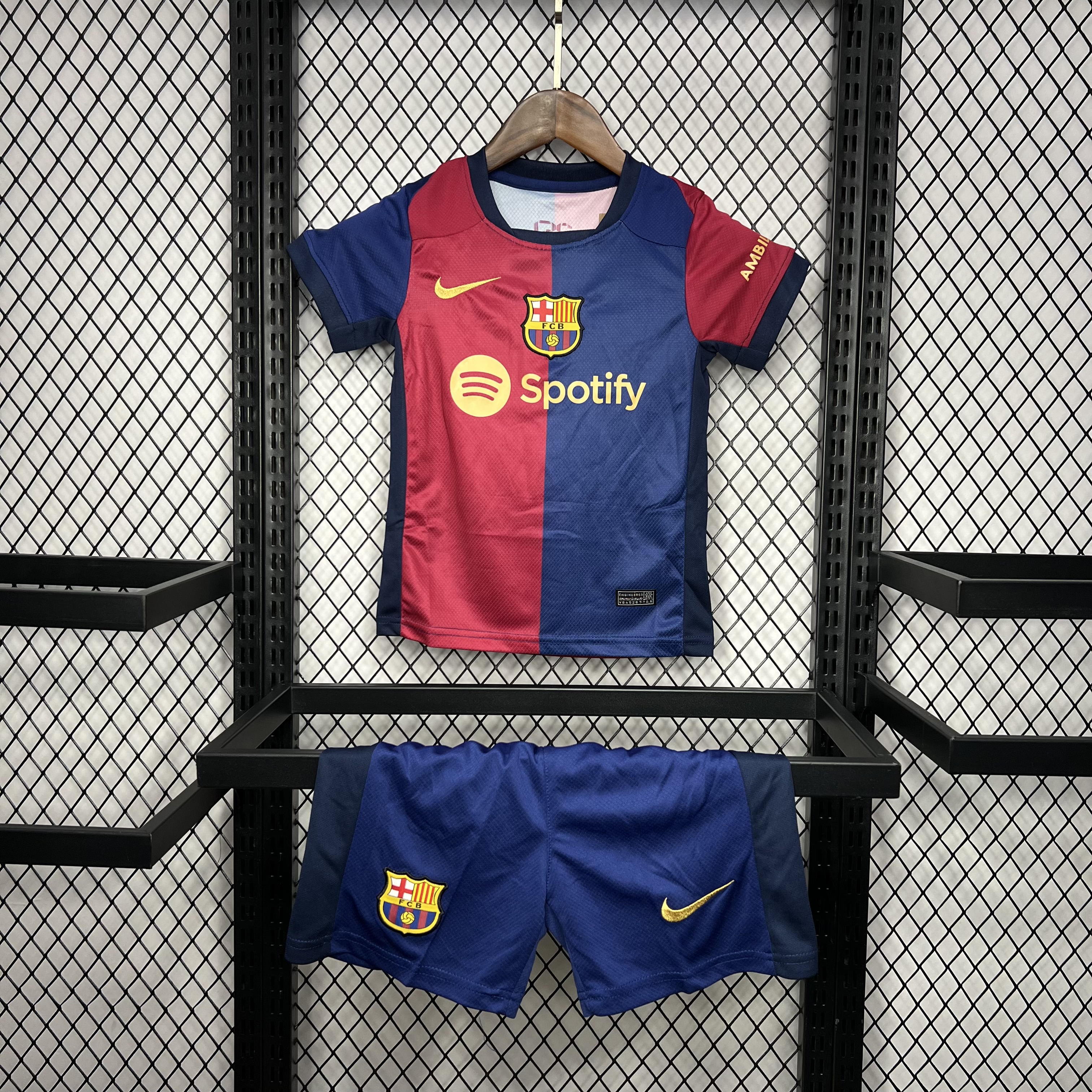 B.A.R.S.A 24-25 Home Stadium Kids Kit - JerseysGala