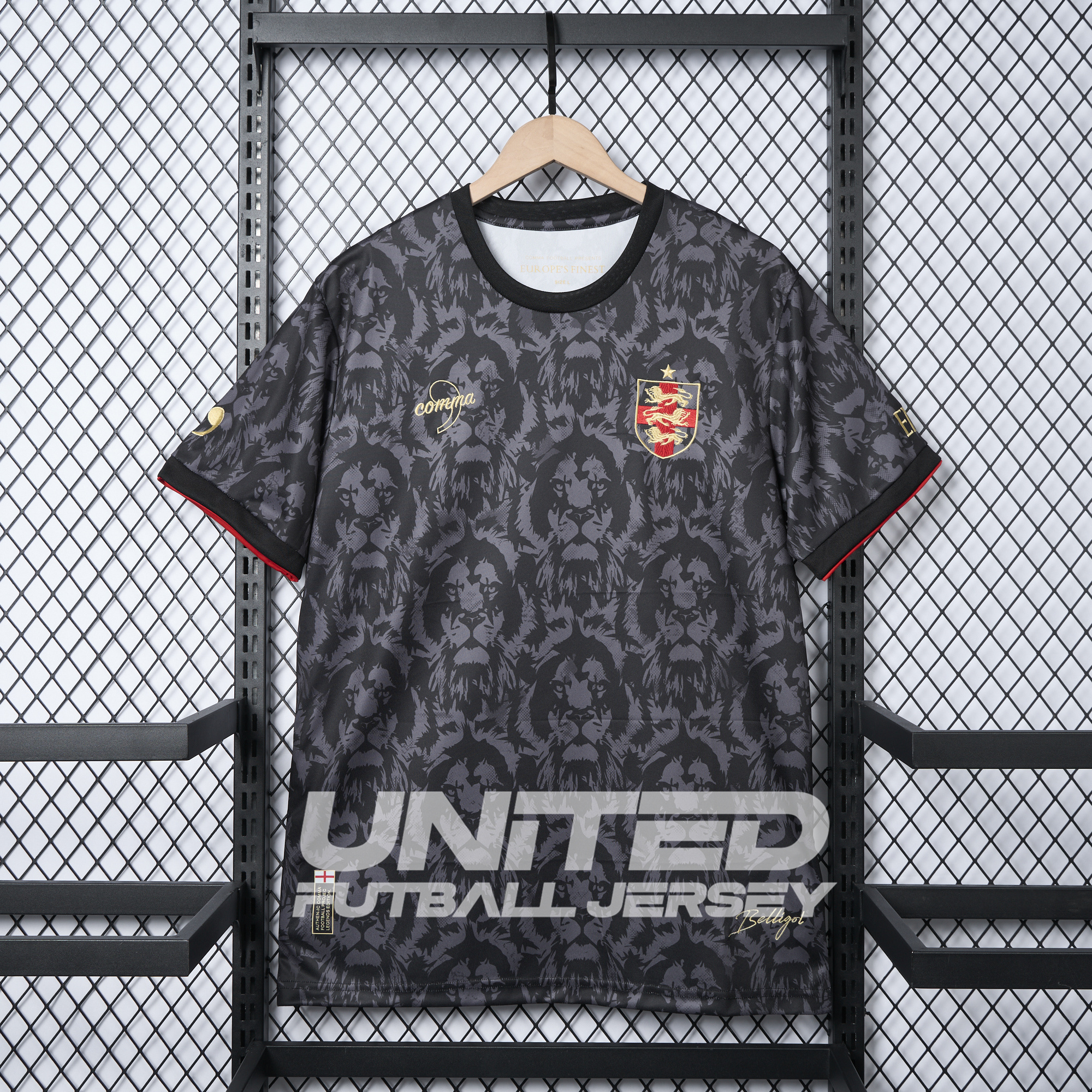 England 2024 Black The Lions Special Edition Jersey - Fans Version - JerseysGala