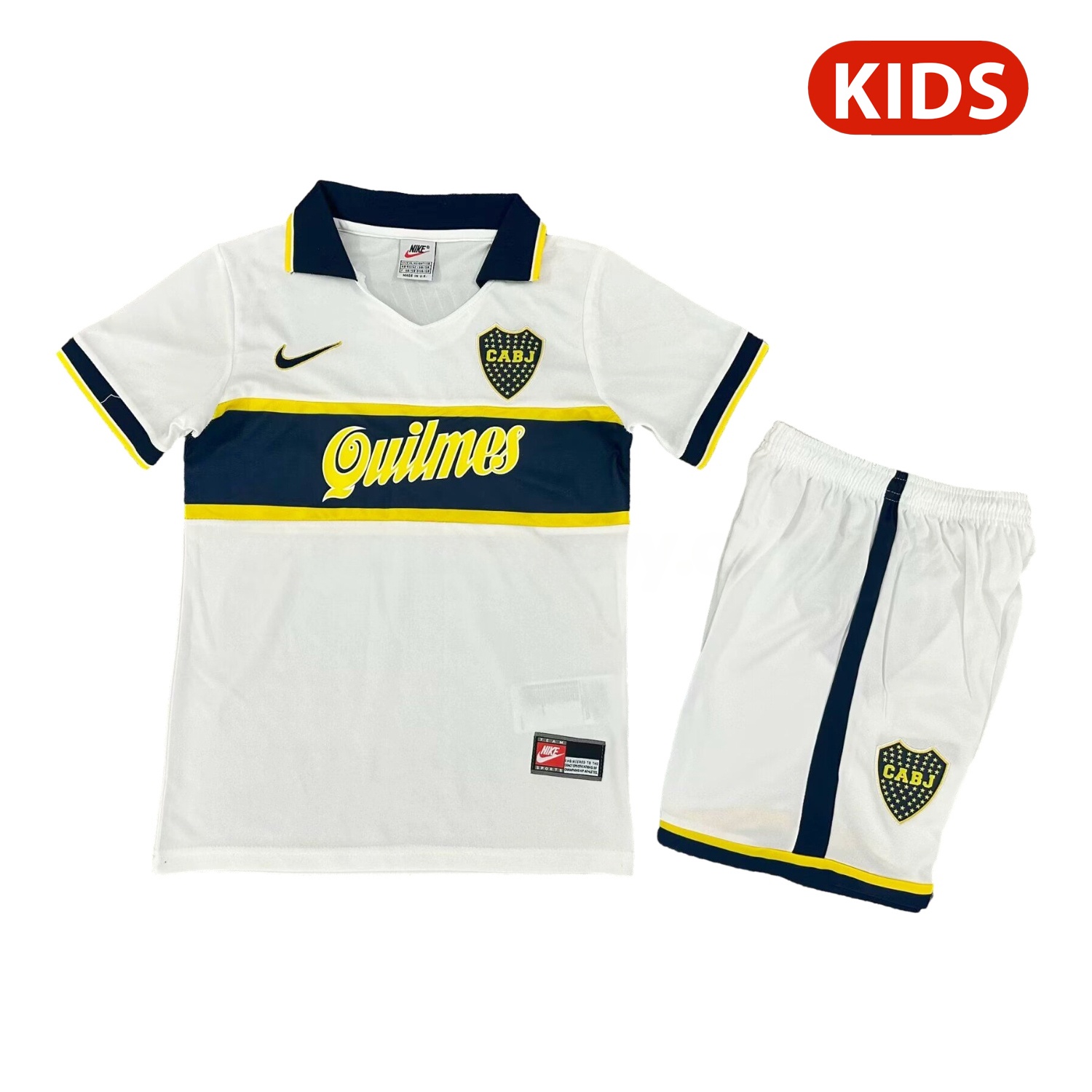 Retro Boca Juniors 1996-97 Away Kids Kit - JerseysGala