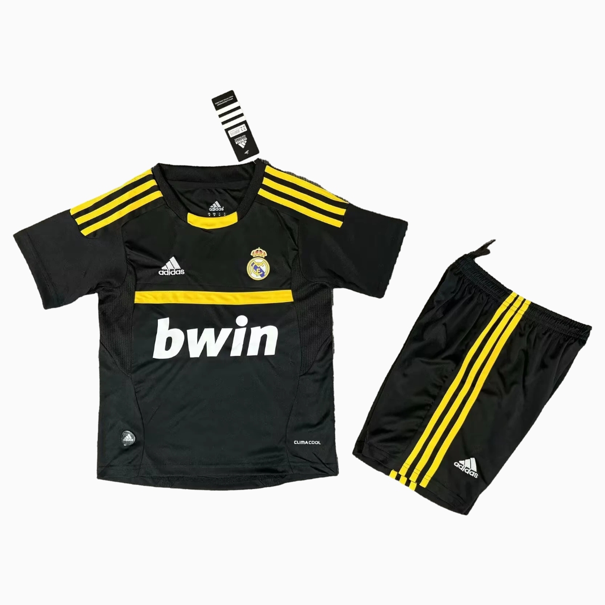 Retro Real Madrid 11-12 Black Goalkeeper Kids Kit - JerseysGala