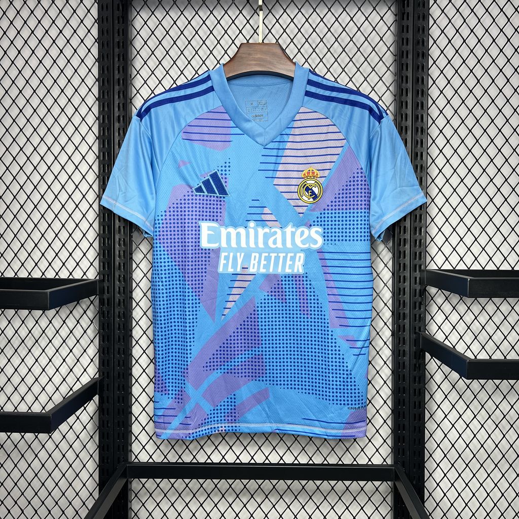 Real Madrid 24-25 Blue Goalkeeper Jersey - Fans Version - JerseysGala