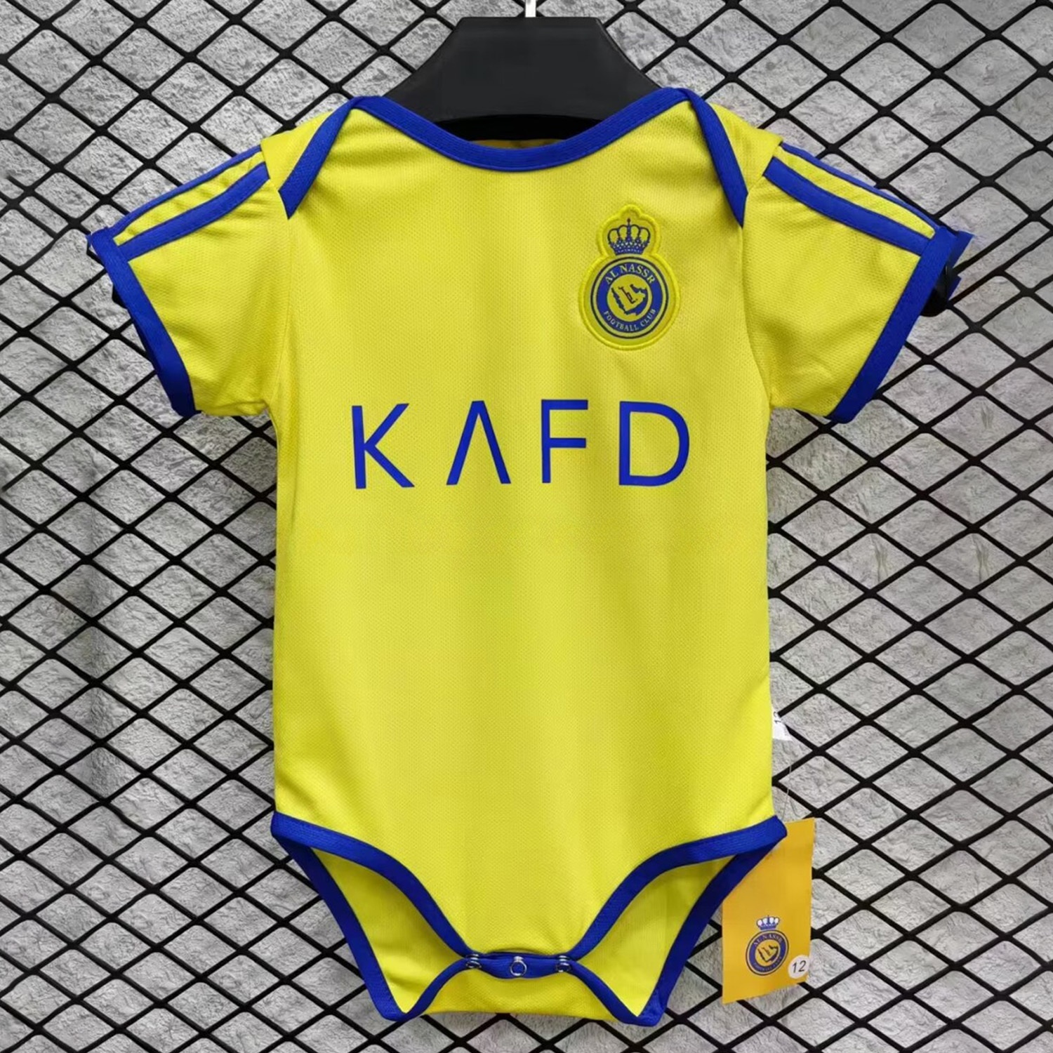 Al Nassr Riyadh Victory 24-25 Home Baby Crawling Suit - JerseysGala
