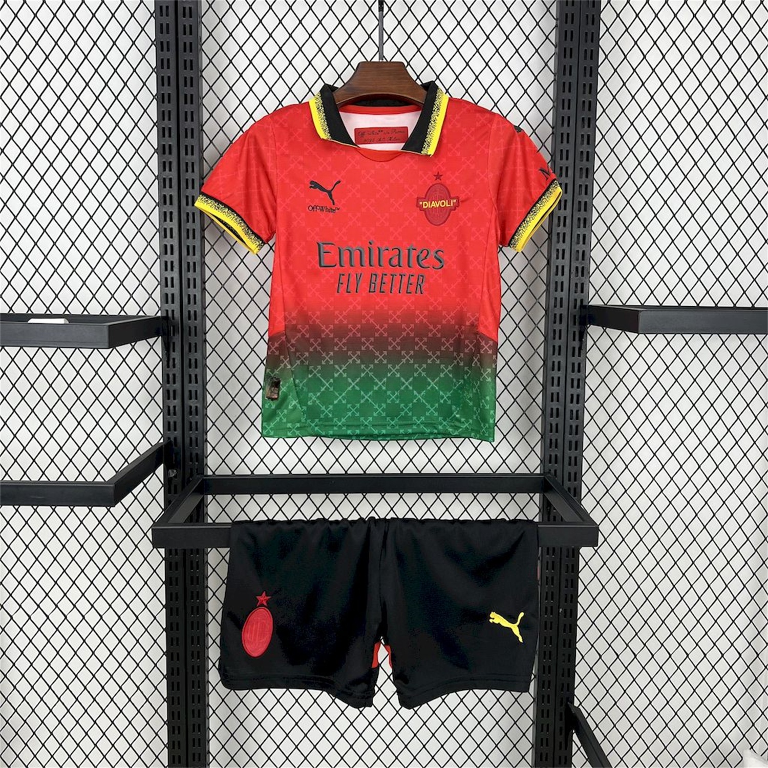 AC Milan 24-25 Fourth Red “Diavoli” Special Edition Kids Kit - JerseysGala