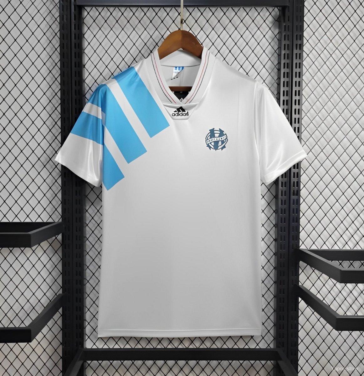 Retro Marseille 1992-93 European Home Jersey - JerseysGala