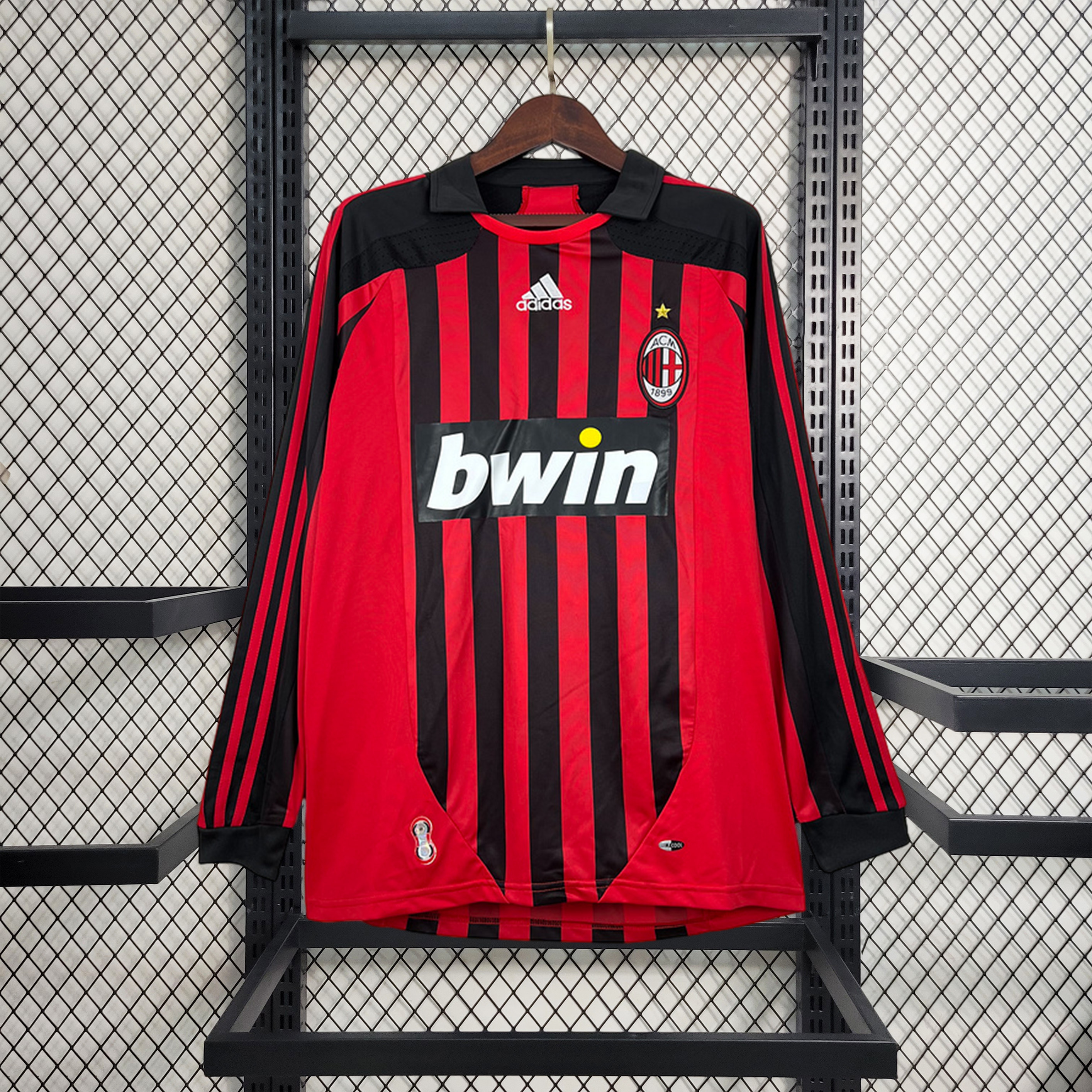 Retro AC Milan 2007-08 Home Long Sleeve Jersey - JerseysGala