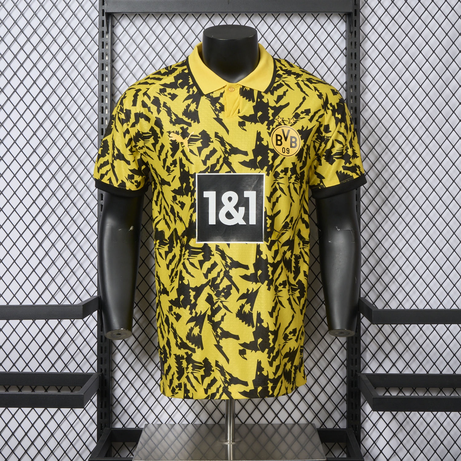 Dortmund 25-26 Black Disordered Texture Yellow Special Jersey - Player Version - JerseysGala