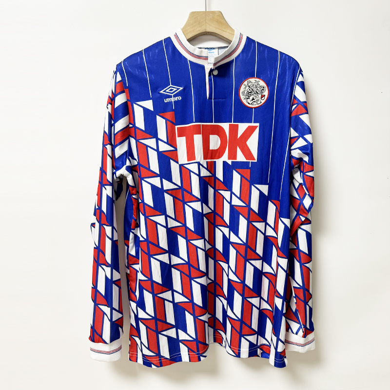 Retro Ajax 1990 Away Long Sleeve Jersey - JerseysGala