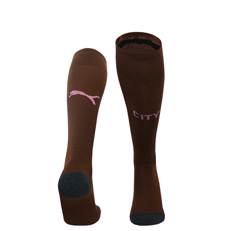 Manchester City 24-25 Goalkeeper GK Socks - Brown - JerseysGala