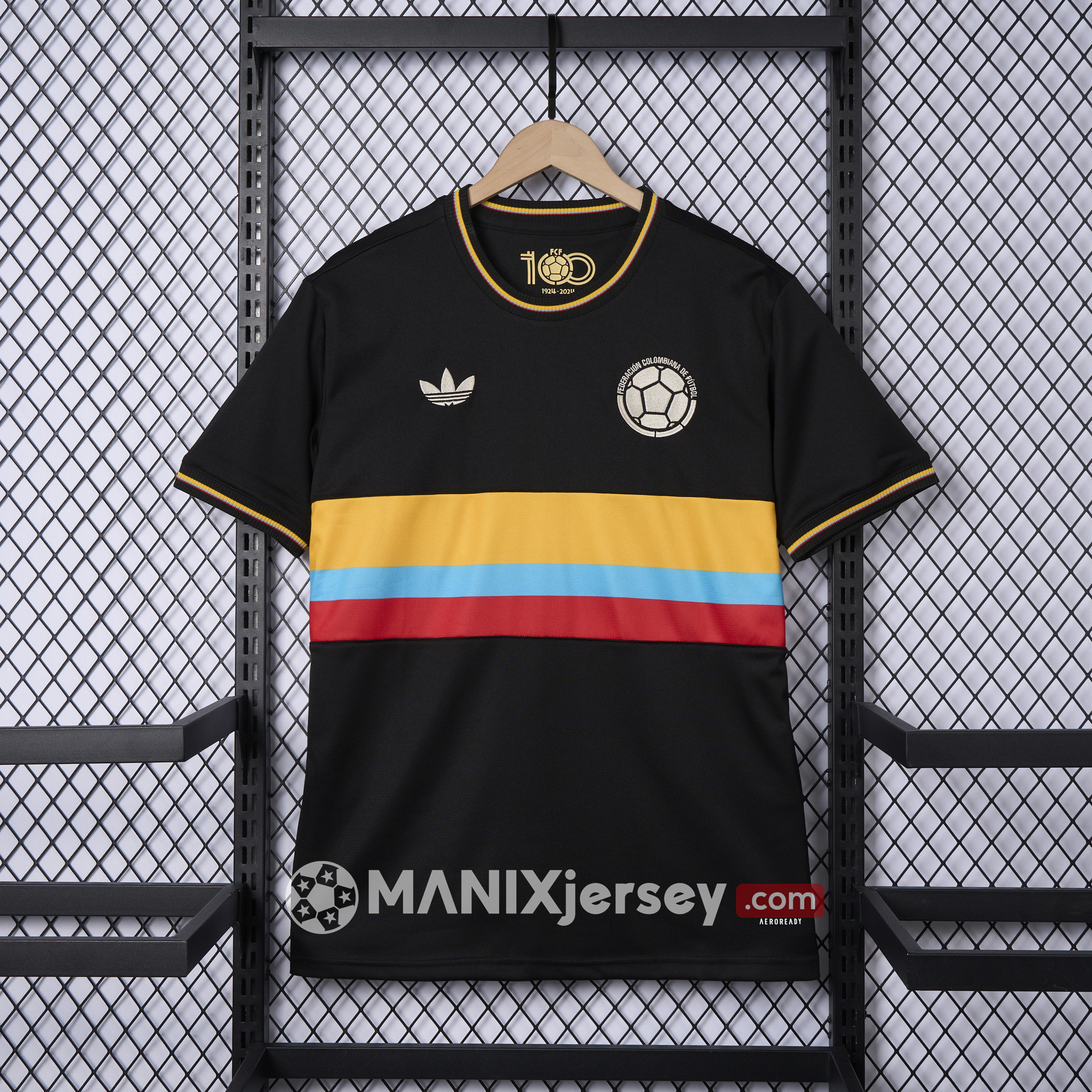 Colombia 2024 100th Anniversary Black Jersey - Fans Version - JerseysGala