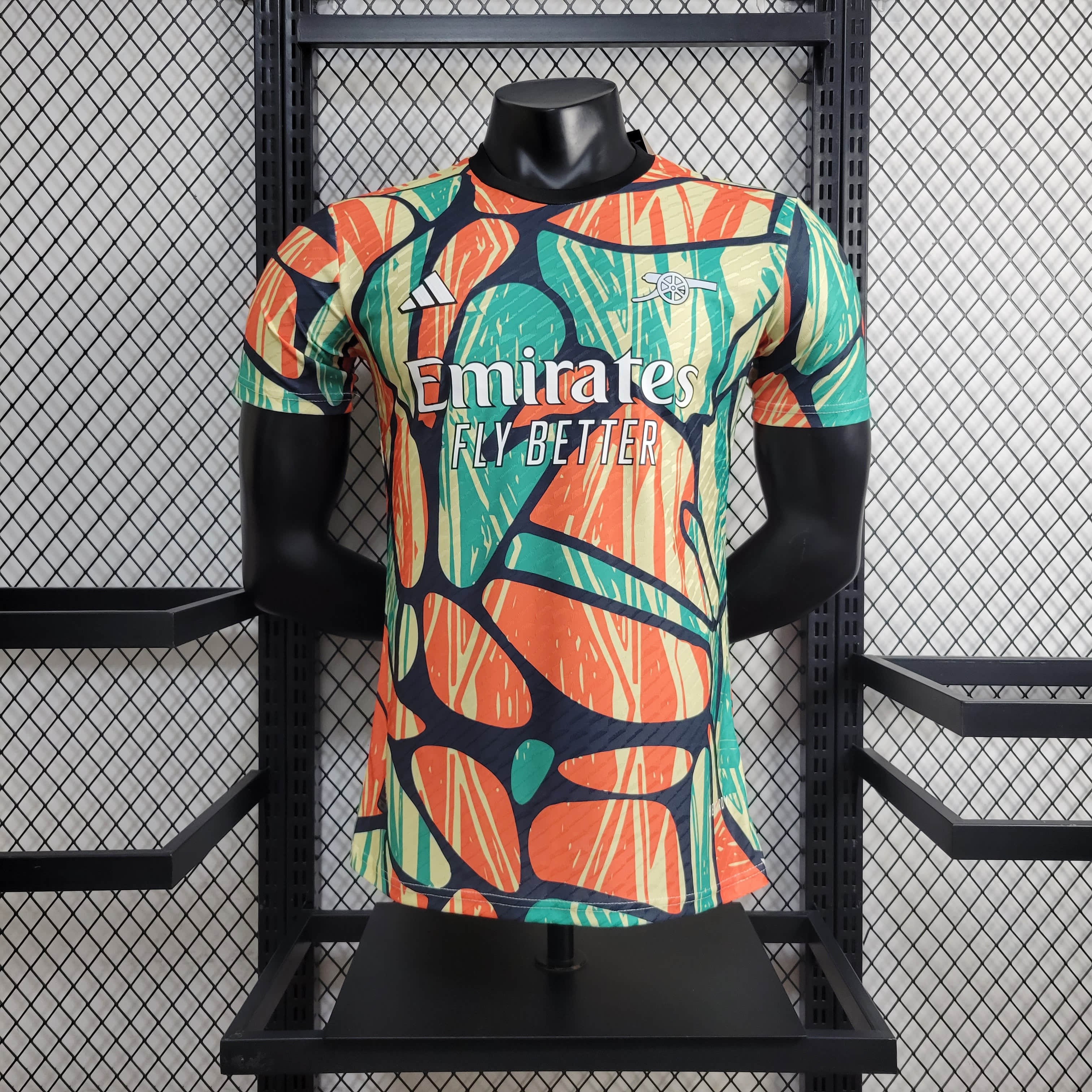 Arsenal 24-25 Red Green Pre-match Jersey - Player Version - JerseysGala
