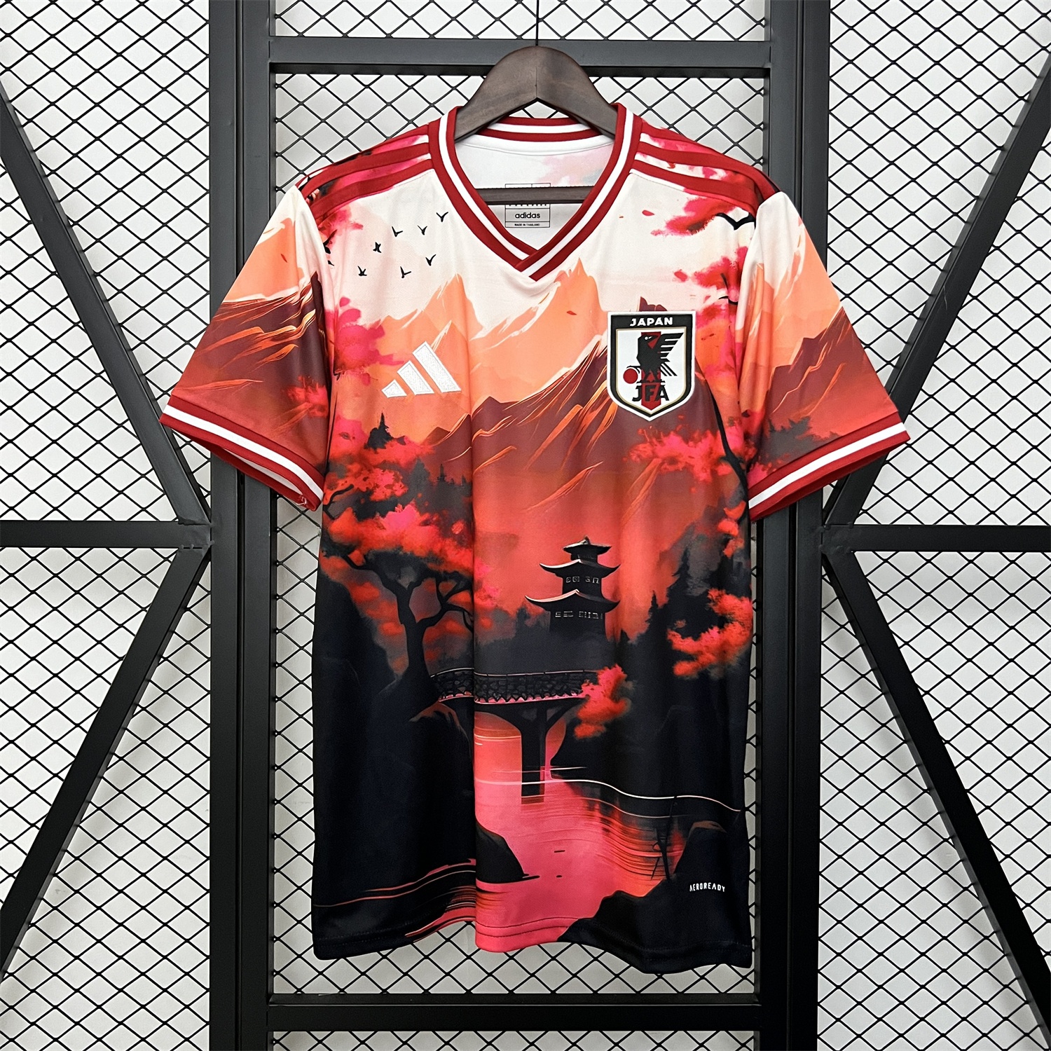 Japan 2024 Cherry Blossoms under Mount Fuji Jersey - Fans Version - JerseysGala
