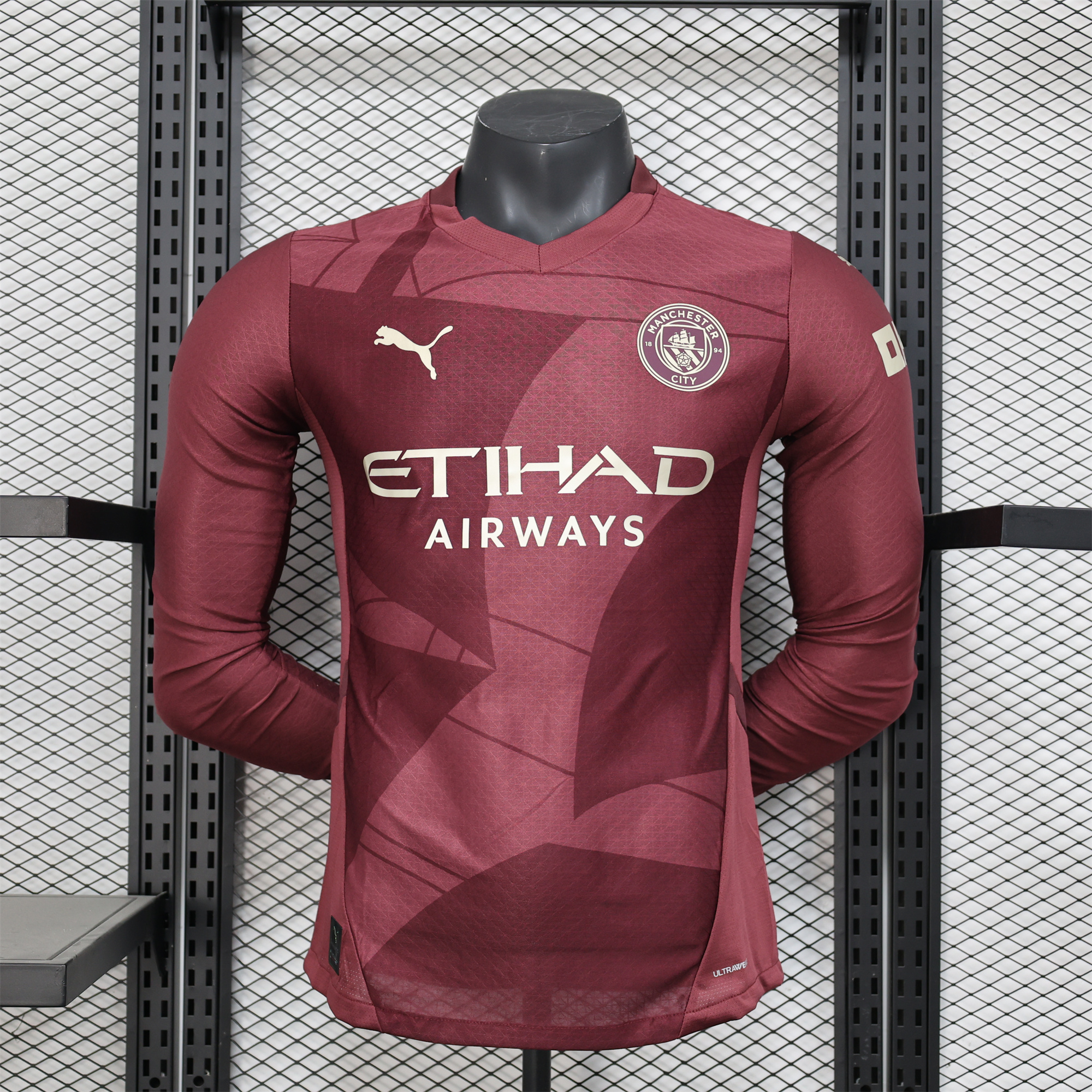 Manchester City 24-25 Third Long Sleeves Jersey - Player Version - JerseysGala