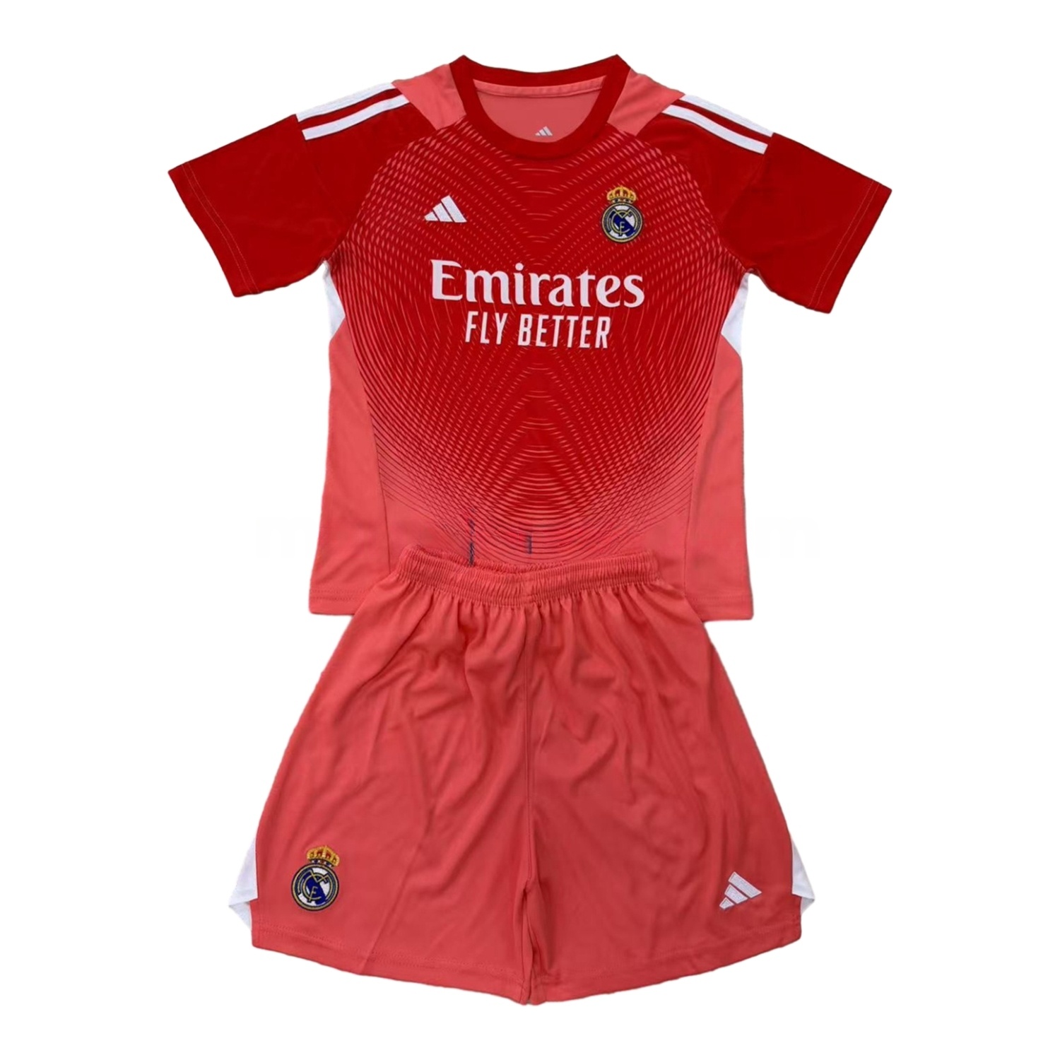 Real Madrid 25-26 Red Goalkeeper Kids Kit - JerseysGala