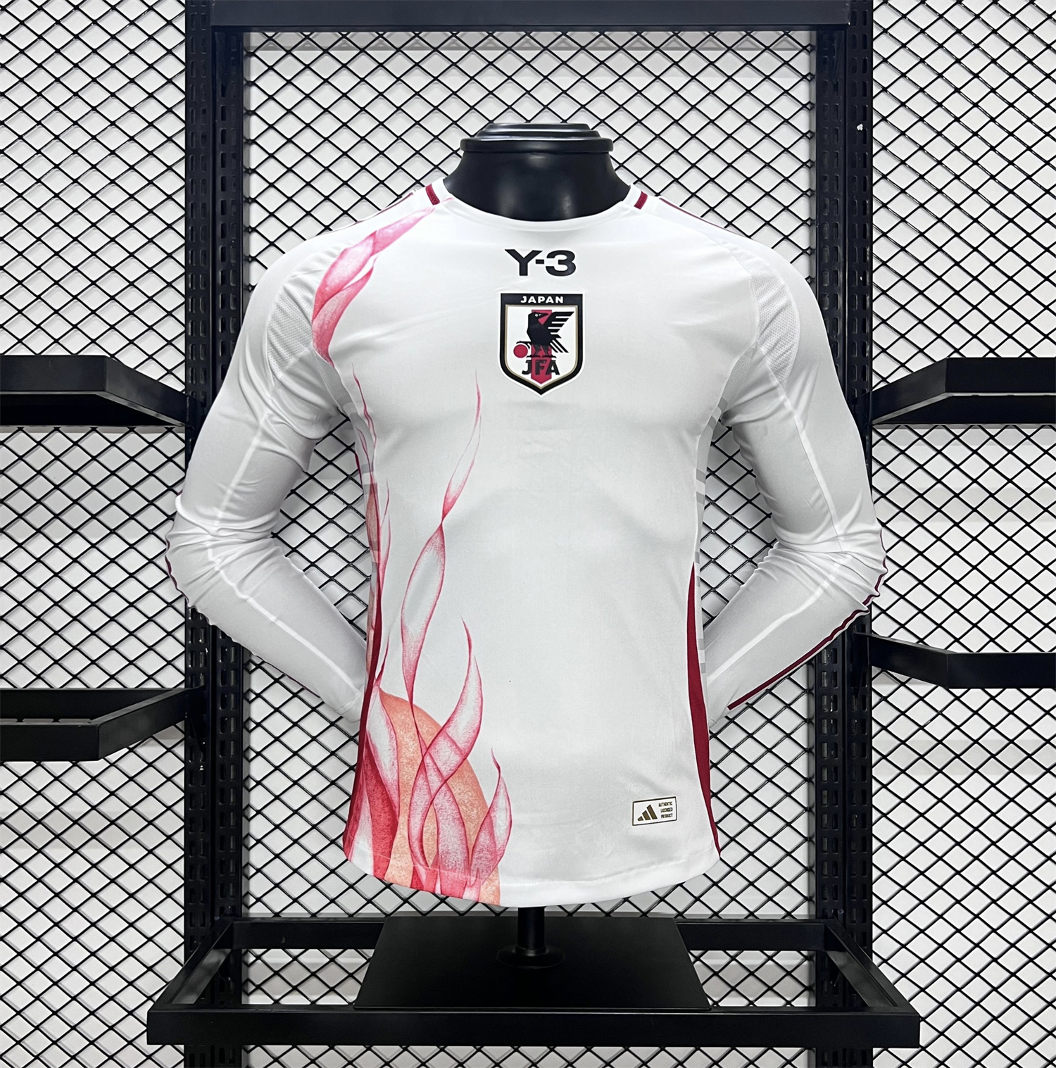 Japan 2024 Y3 Away Long Sleeve Jersey - Player Version - JerseysGala