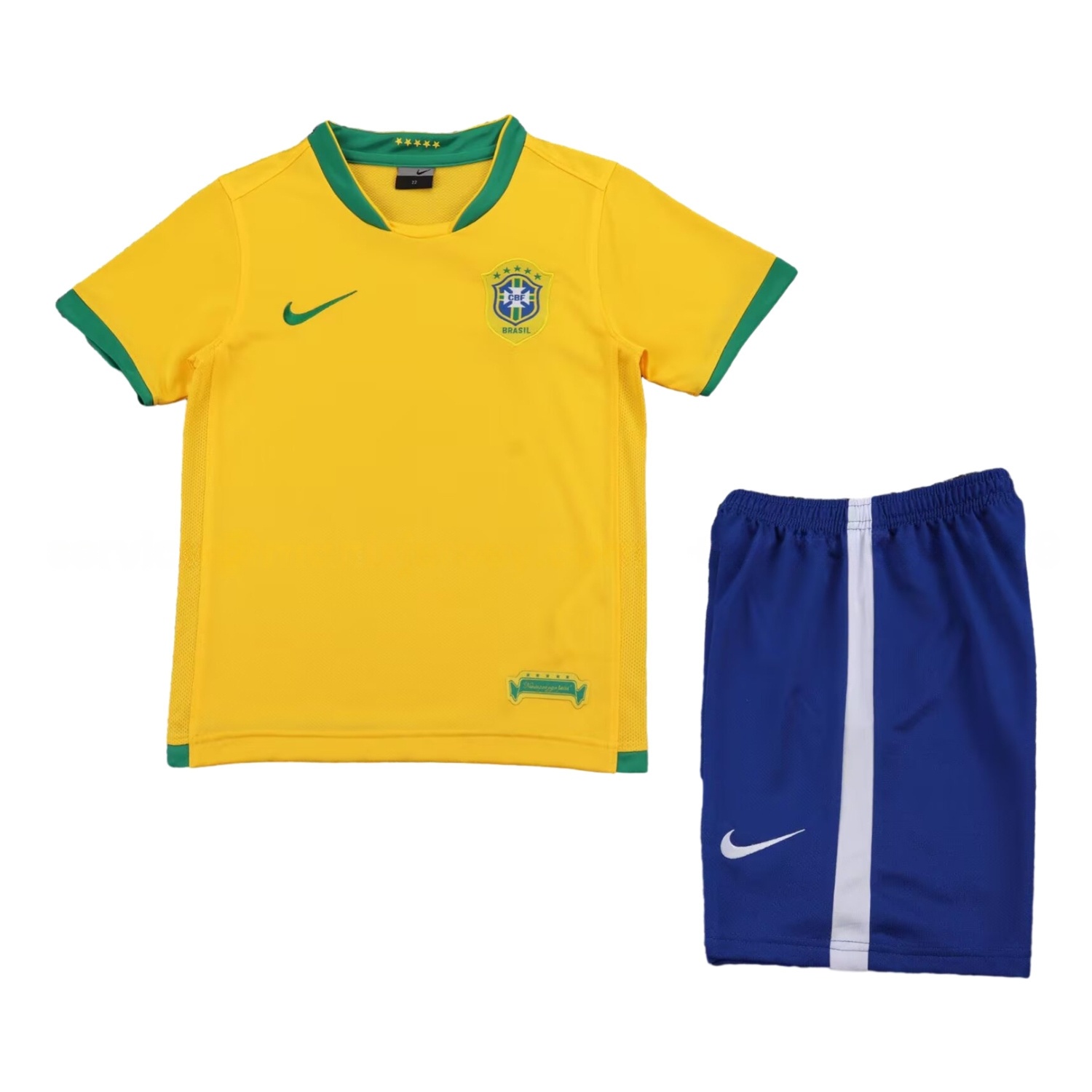 Retro Brazil 2006 Home Kids Kit - JerseysGala