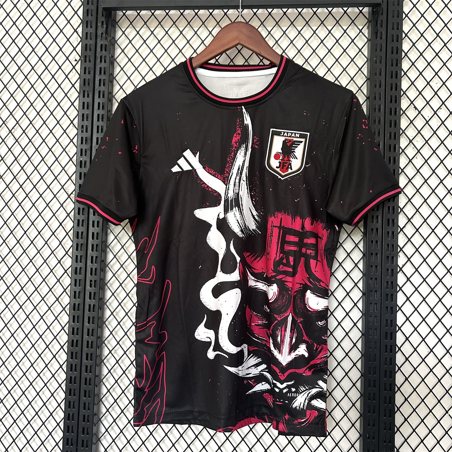 Japan 25-26 Red Ghost Face Mask Black Special Jersey - Fans Version - JerseysGala