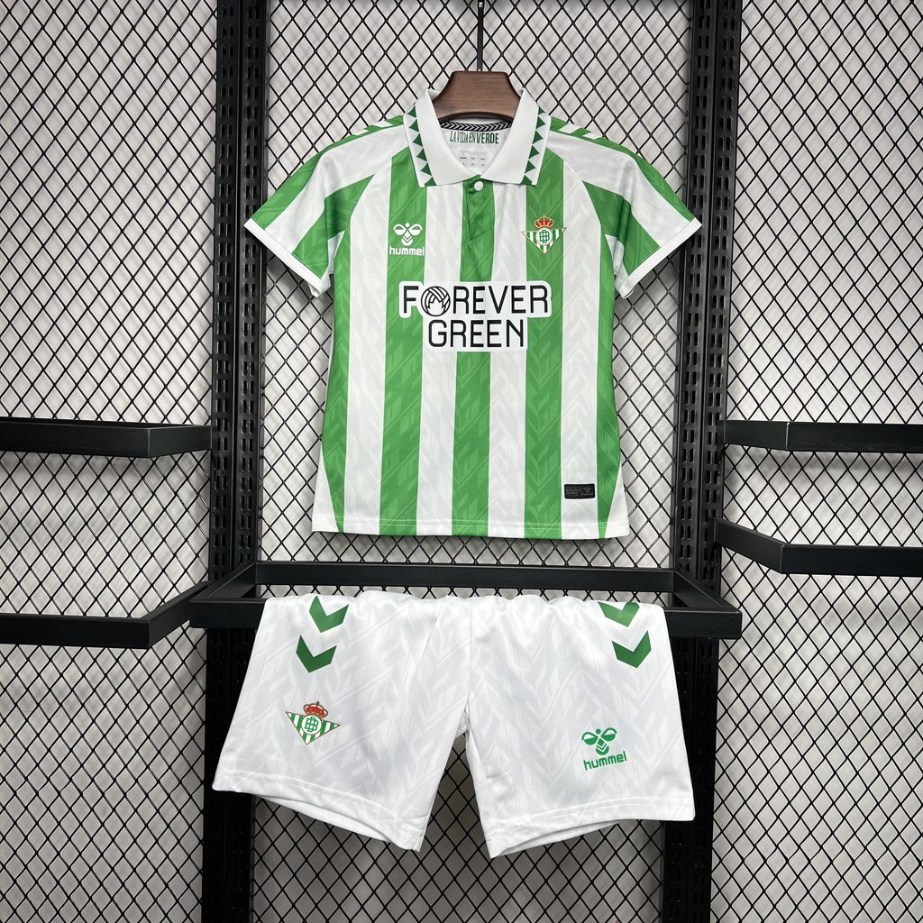 Real Betis 24-25 Home Stadium Kids Kit - JerseysGala