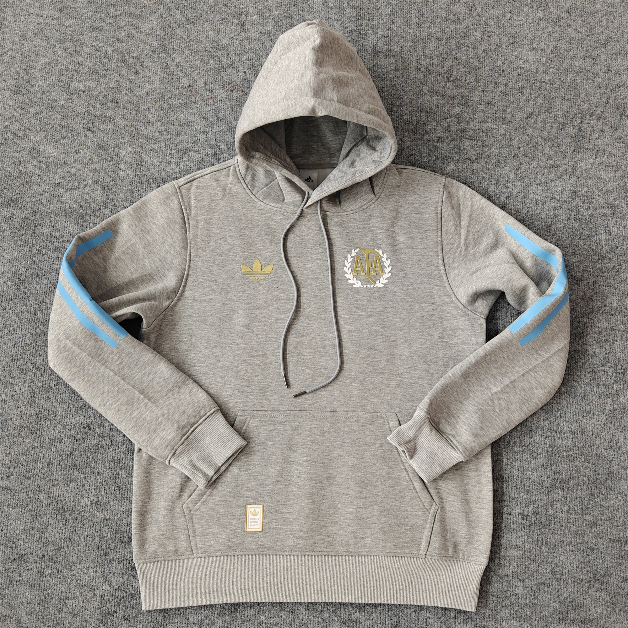 Argentina 24-25 Adi 50 Years Anniversary Hoodie - Grey - JerseysGala