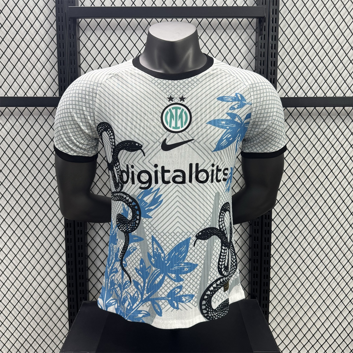 Inter Milan 25-26 Black Snake Special White Jersey - Player Version - JerseysGala