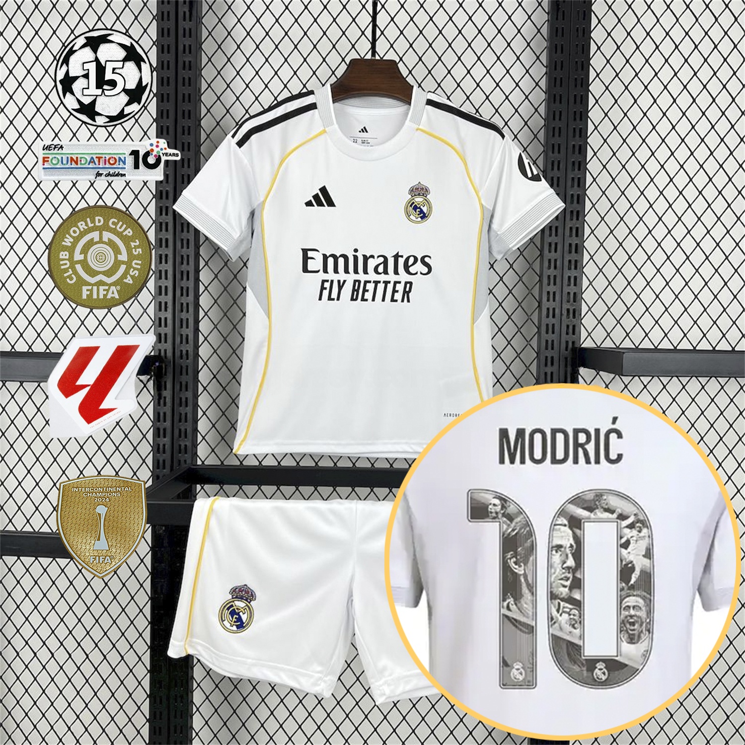 Real Madrid 25-26 Home Modrić Limited Edition Kids Kit - Fans Version - JerseysGala