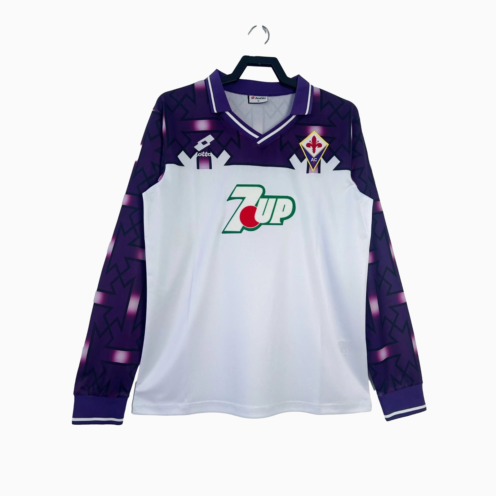 Retro Fiorentina 1992-93 Away Long Sleeve Jersey - JerseysGala