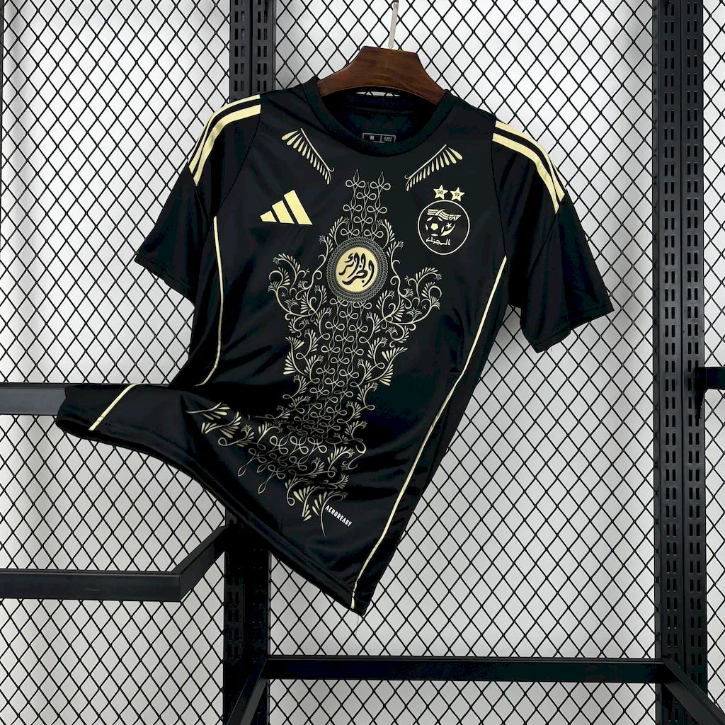 Algeria 2024-25 Black Gold Supporter Jersey - Fans Version - JerseysGala