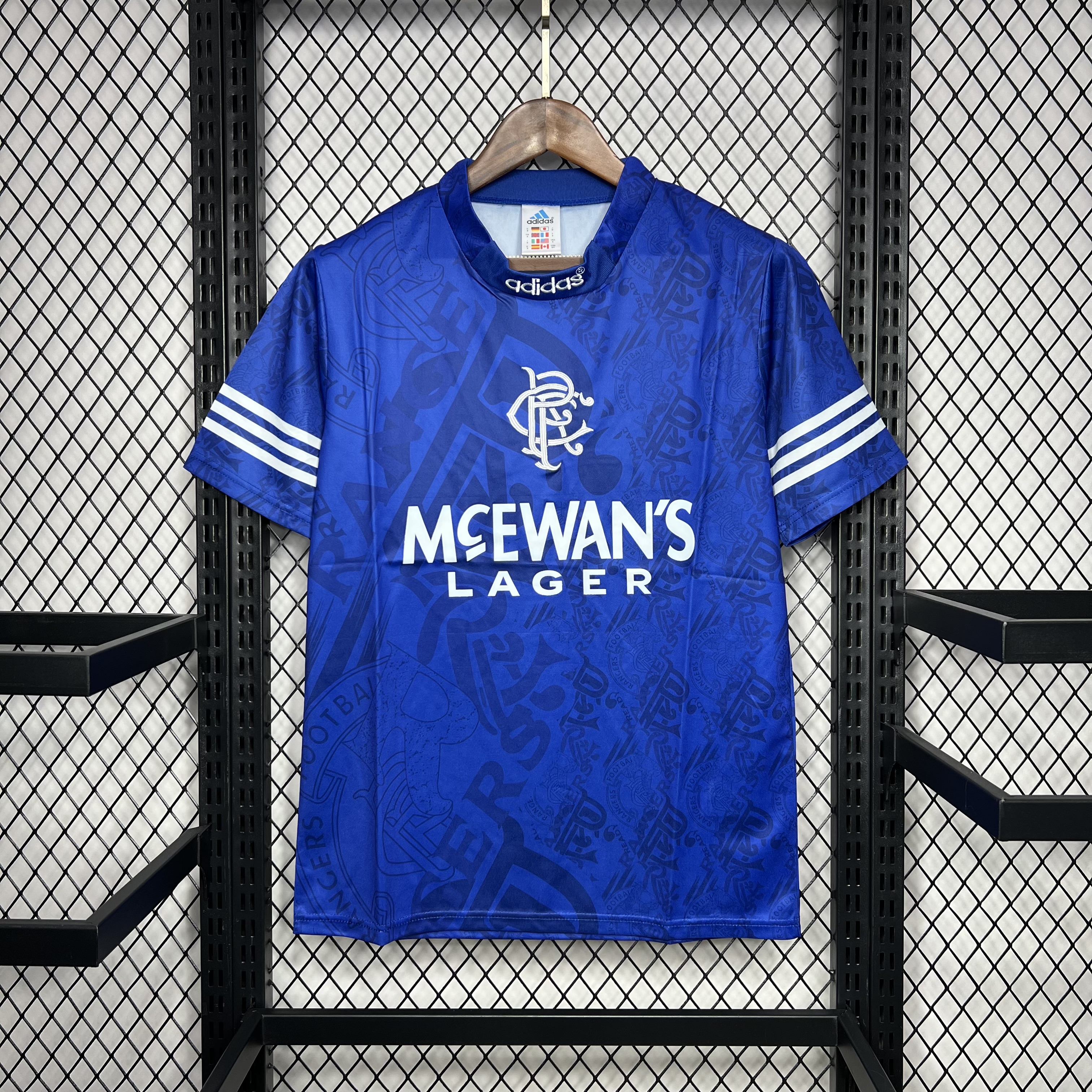 Retro Glasgow Rangers 1994-96 Home Stadium Jersey - JerseysGala