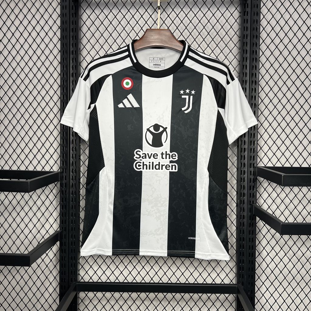Juventus 24-25 Home Stadium Jersey With Chest Patch - Fans Version - JerseysGala