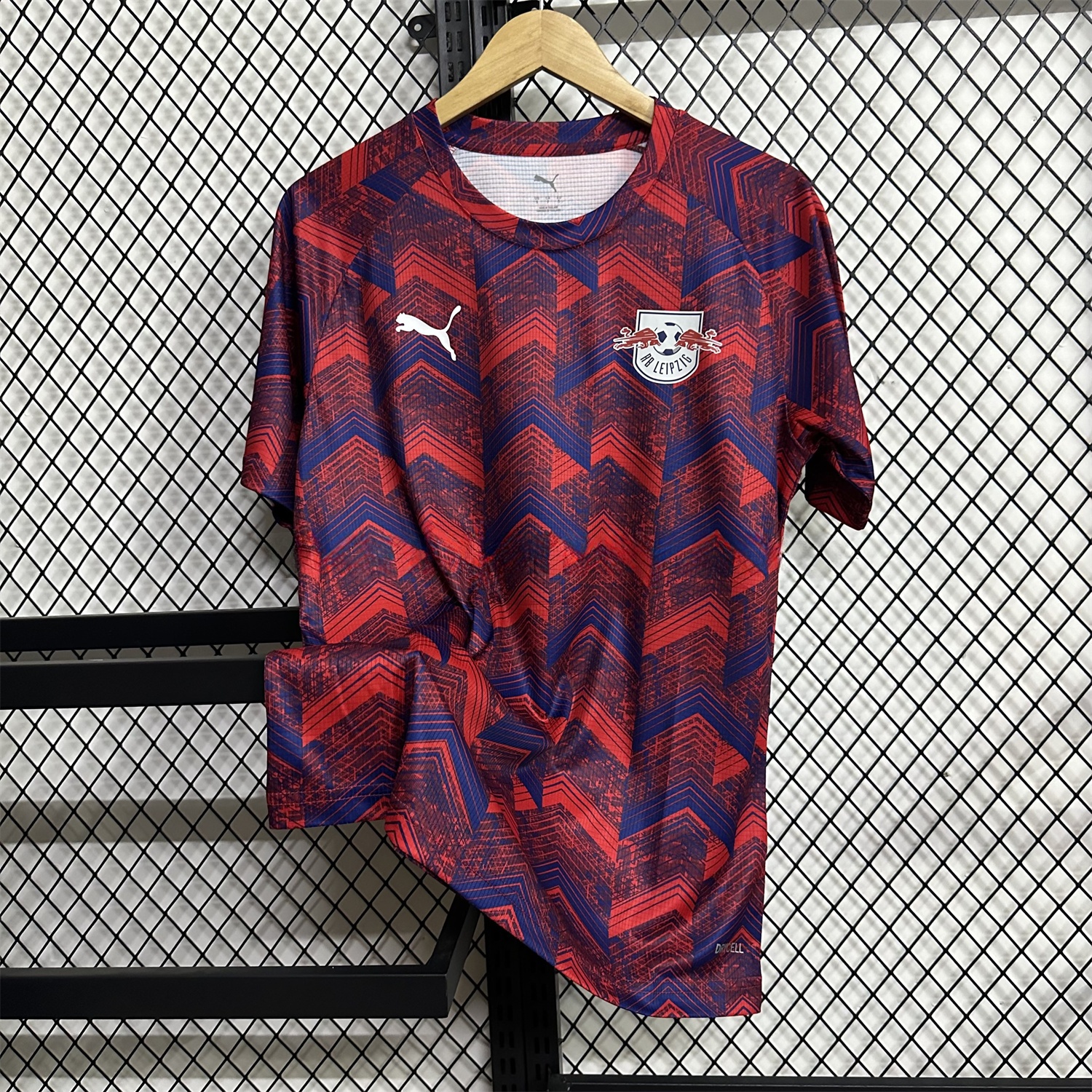 RB Leipzig 25-26 Pre-Match Red Blue Training Jersey - Fans Version - JerseysGala
