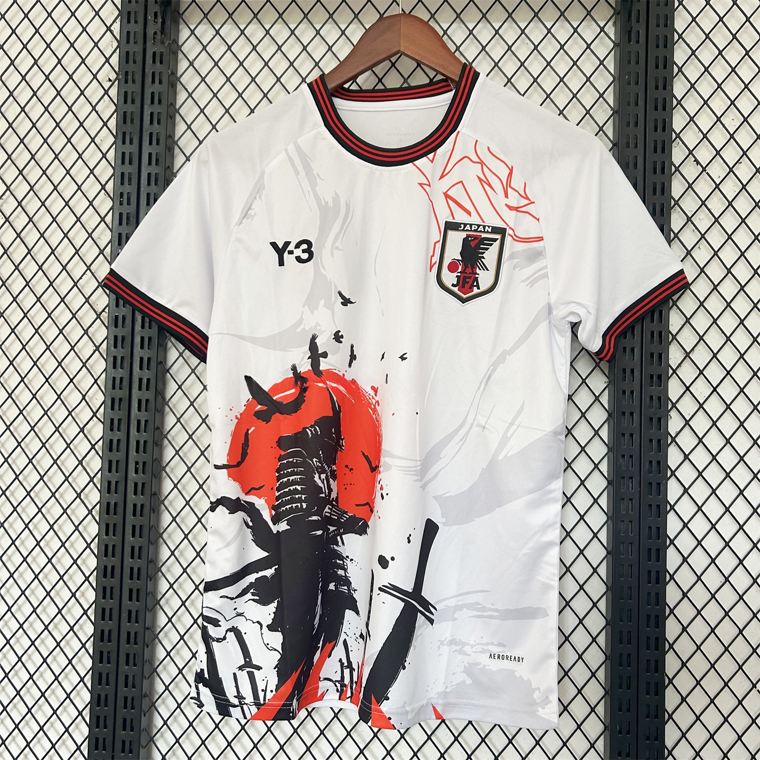 Japan 25-26 Y-3 Sunset Warrior and Crow White Special Jersey - Fans Version - JerseysGala