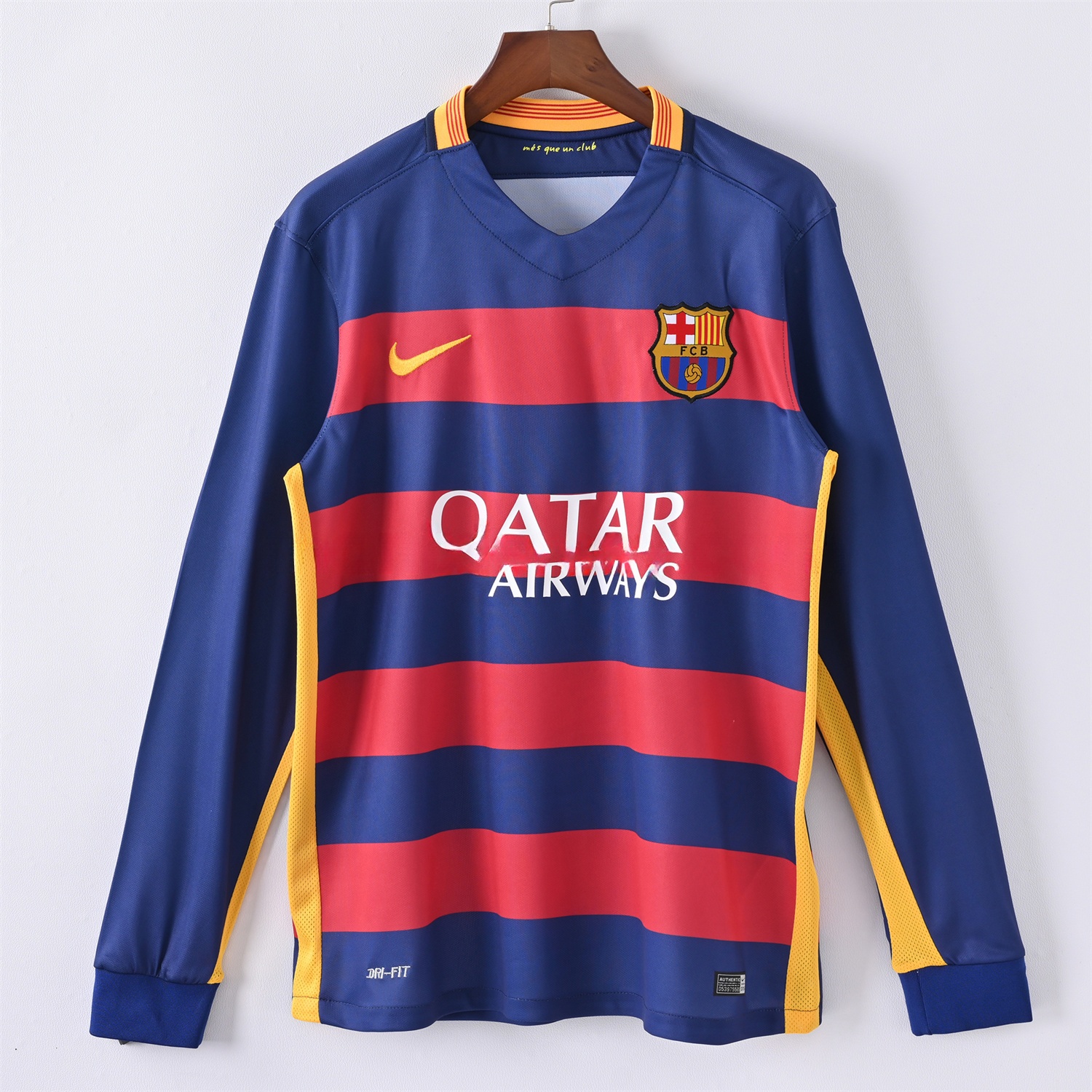 Retro Barcelona 15-16 Home Long Sleeves Jersey - JerseysGala