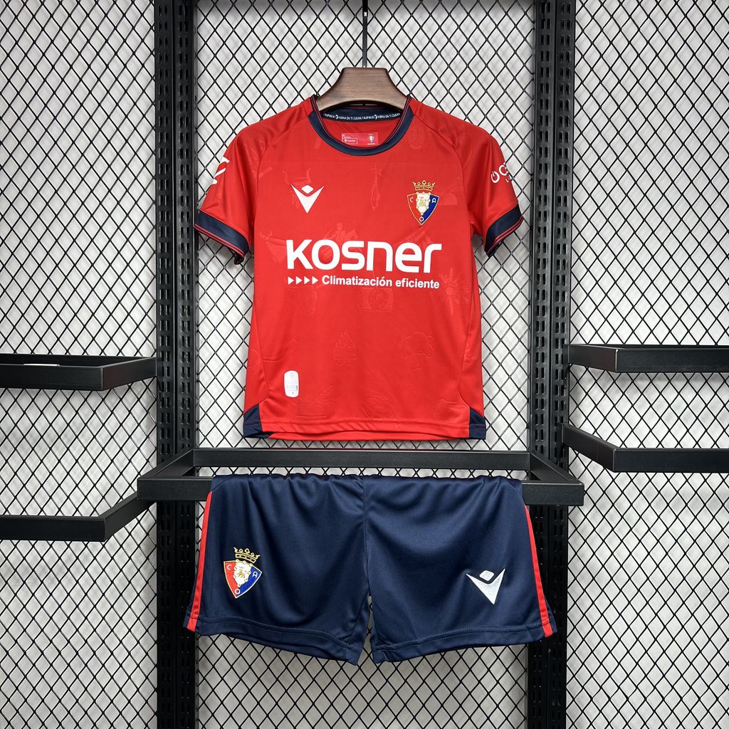 Osasuna 24-25 Home Stadium Kids Kit - JerseysGala