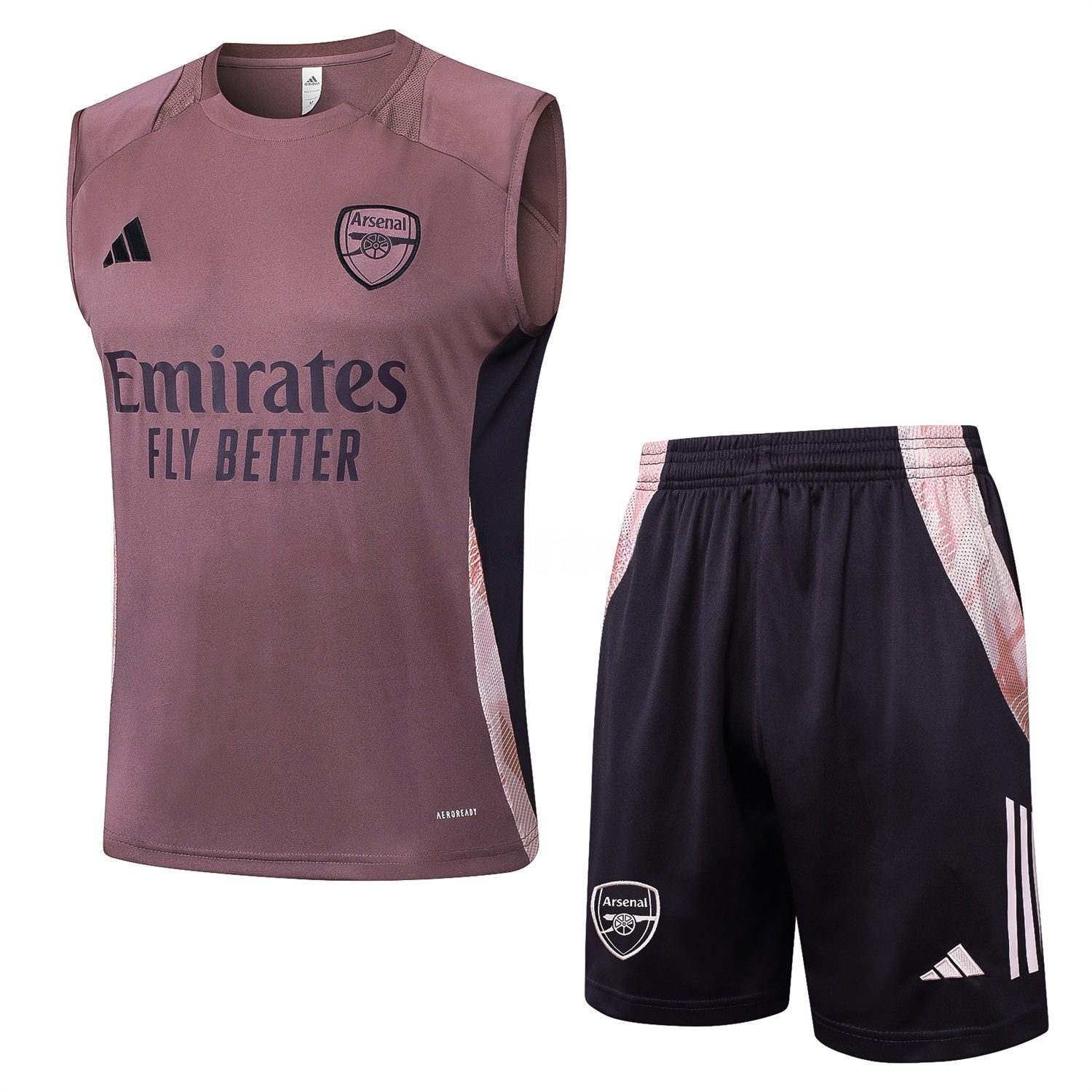 Arsenal 25-26 Vest Training Set - Purple Vest and Deep Purple Shorts - JerseysGala