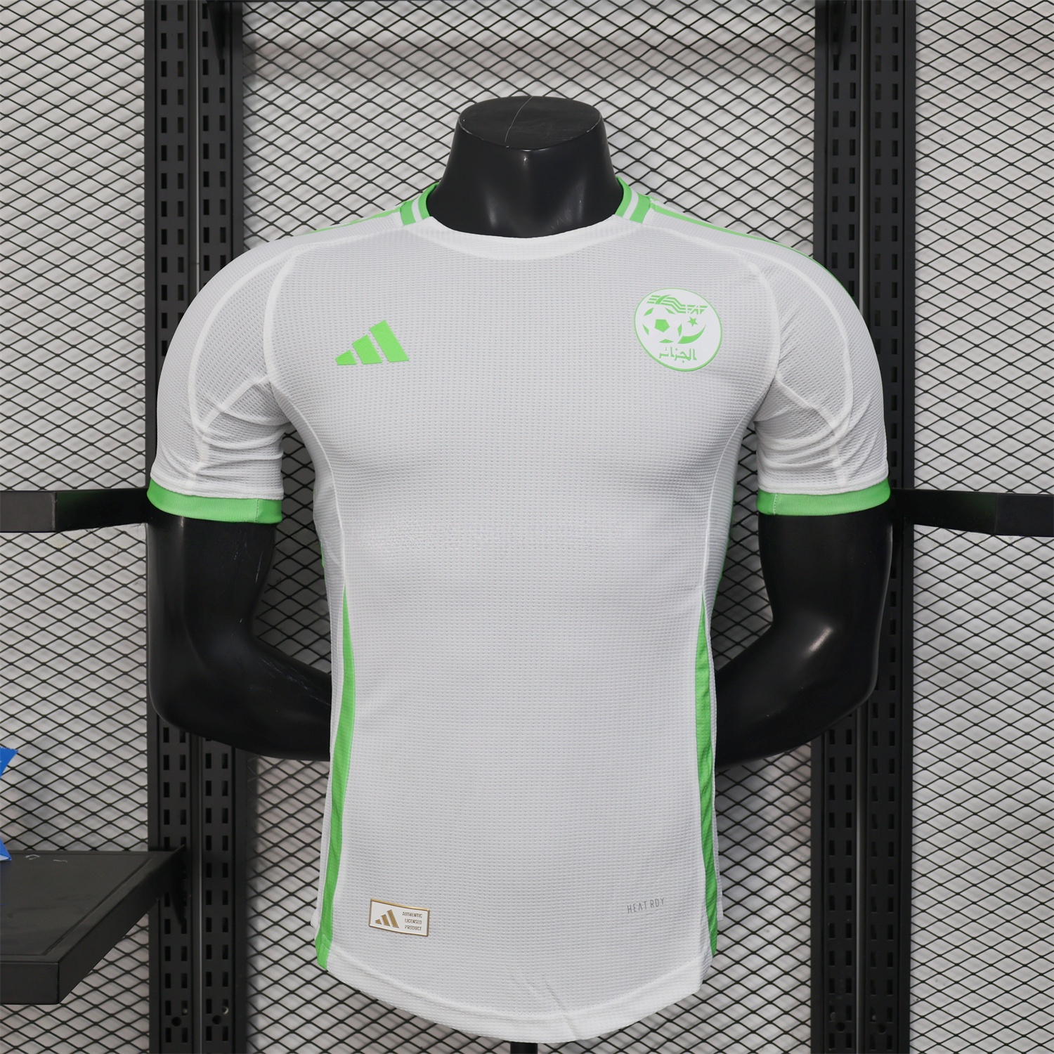 Algeria 25-26 Whie Jersey with Green - Player Version - JerseysGala
