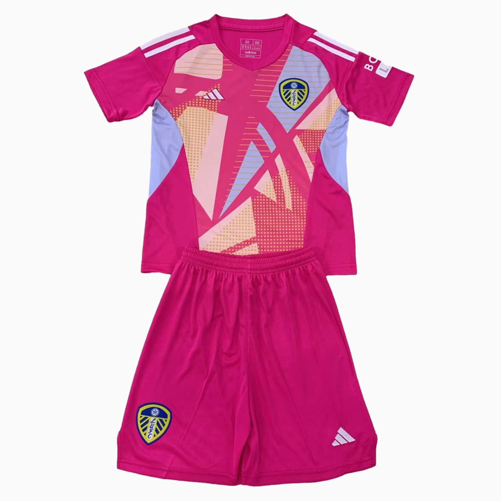 Leeds United 24-25 Pink Goalkeeper Kids Kit - JerseysGala