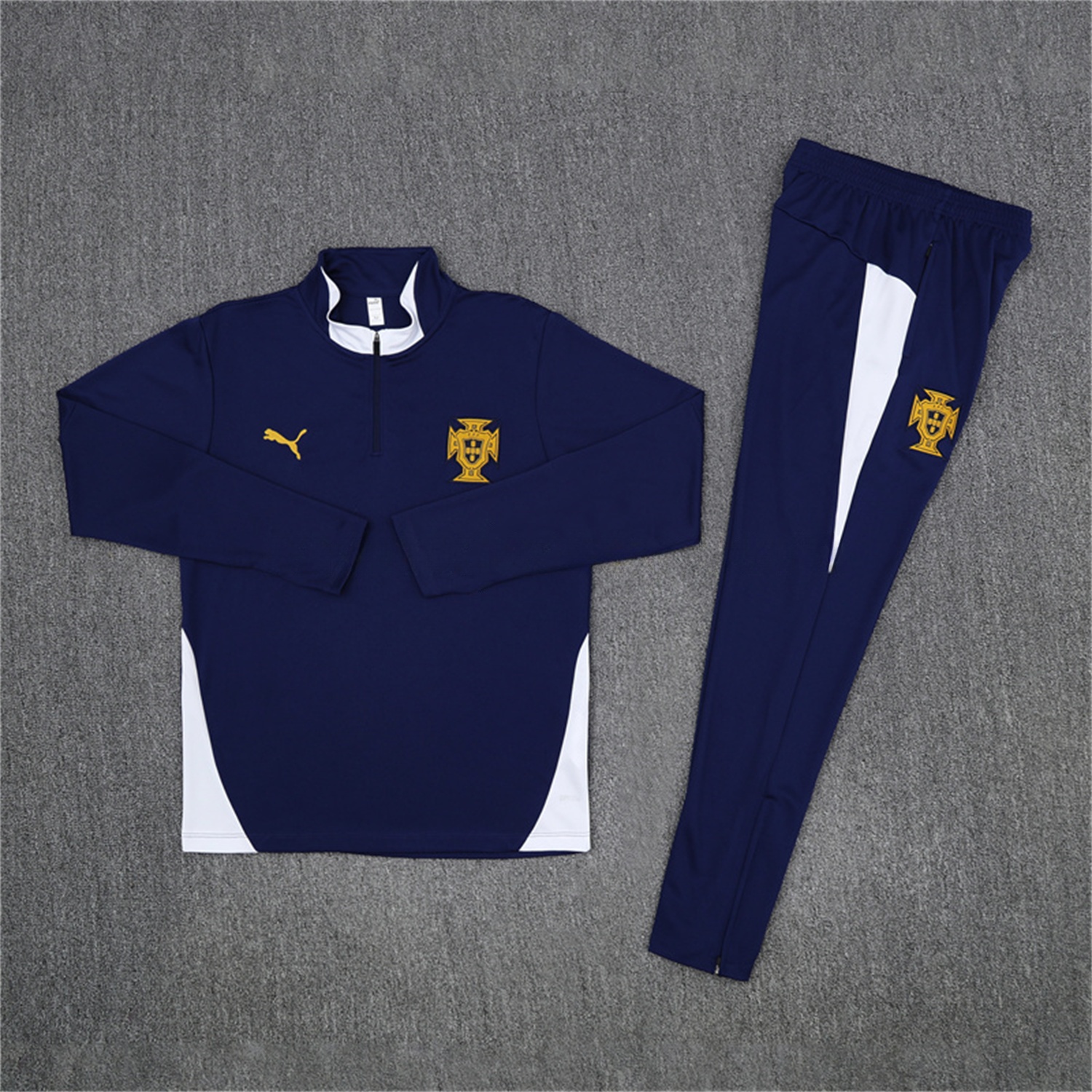 Portugal 25-26 Long Sleeve Training Set - Royal Blue - JerseysGala